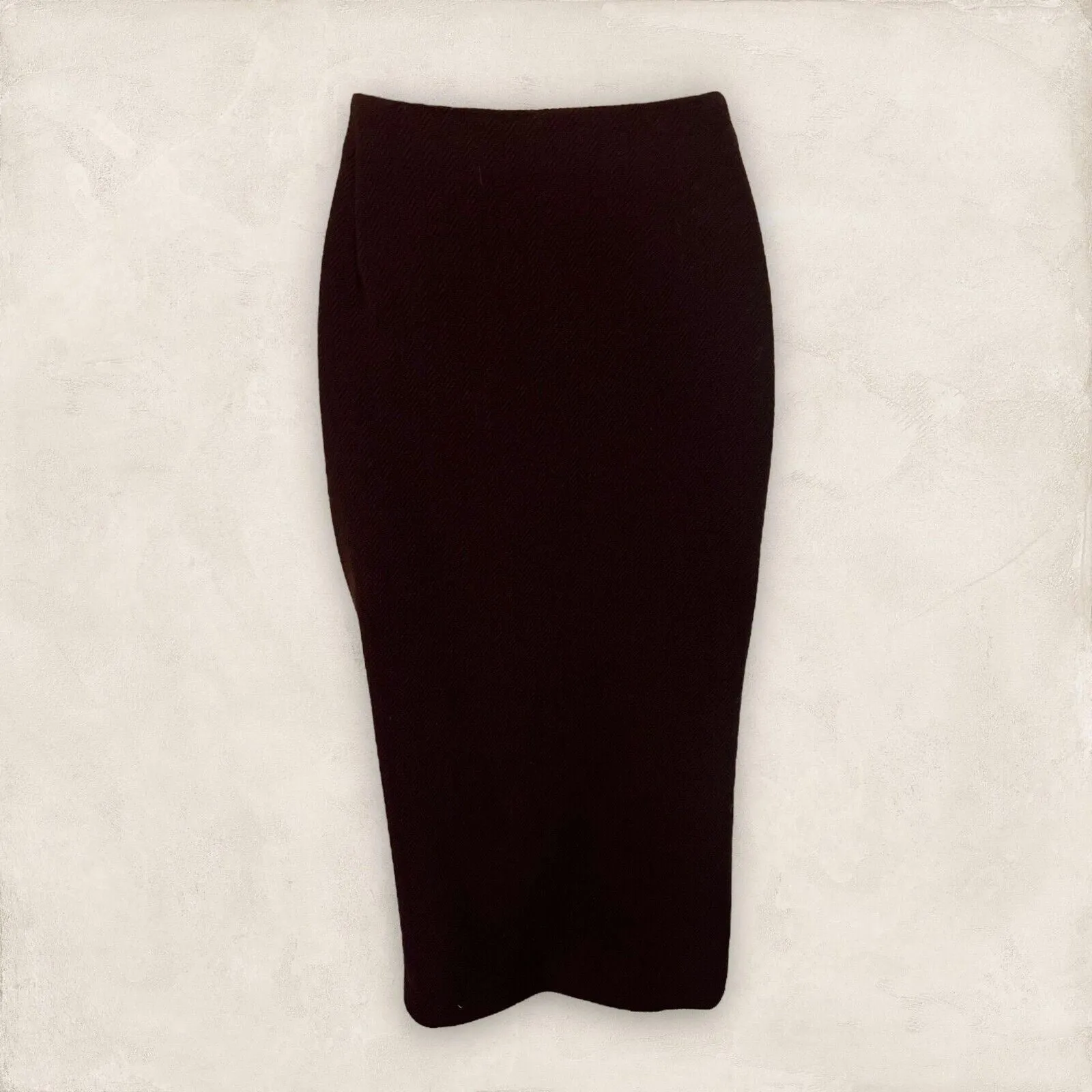 Gibierre Donna Burgundy, Brown Pencil Wool Skirt,  UK 20 US 16 EU 50