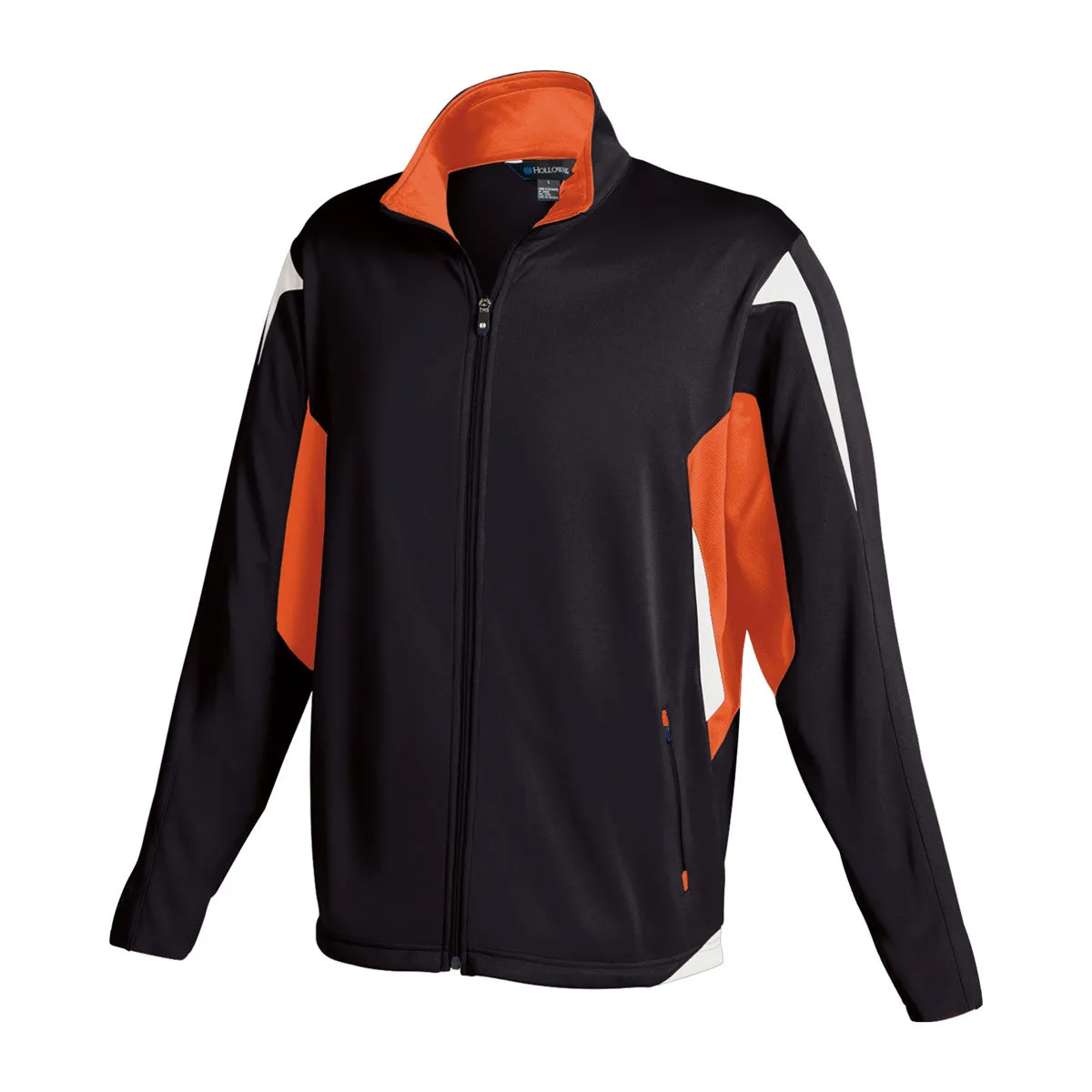 Holloway Men's Black/Orange/White Full Zip Dedication Jacket