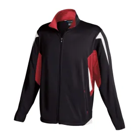 Holloway Men's Black/Scarlet/White Full Zip Dedication Jacket