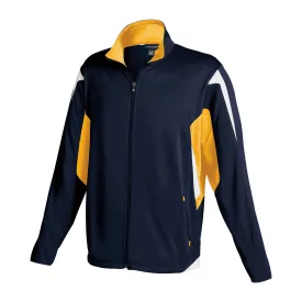 Holloway Men's Navy/Light Gold/White Full Zip Dedication Jacket