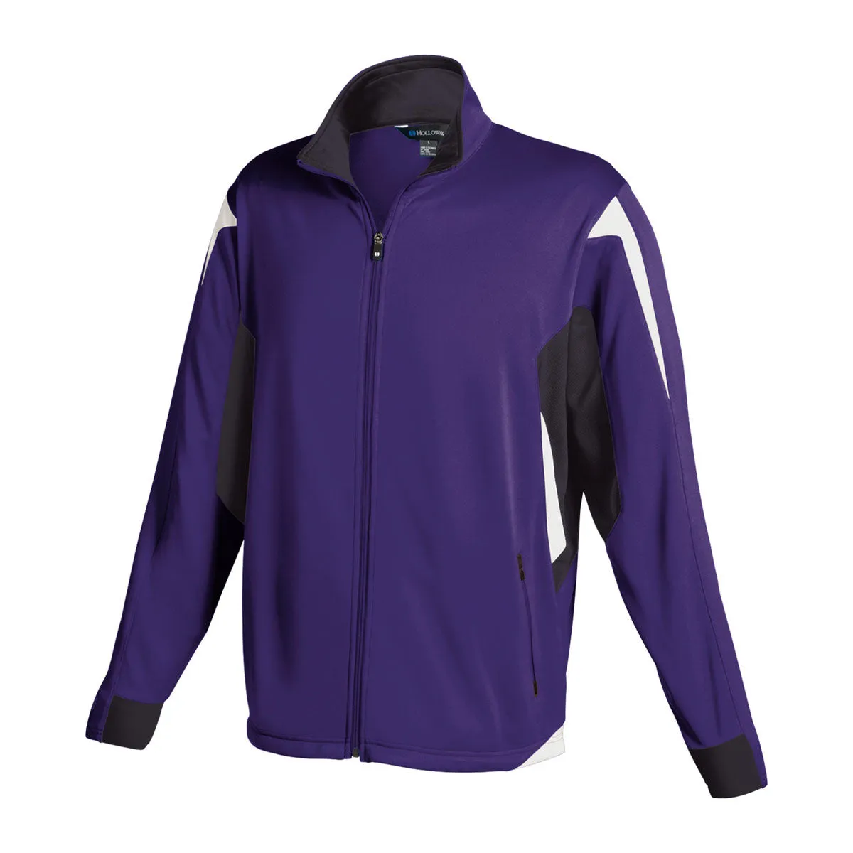 Holloway Men's Purple/Black/White Full Zip Dedication Jacket