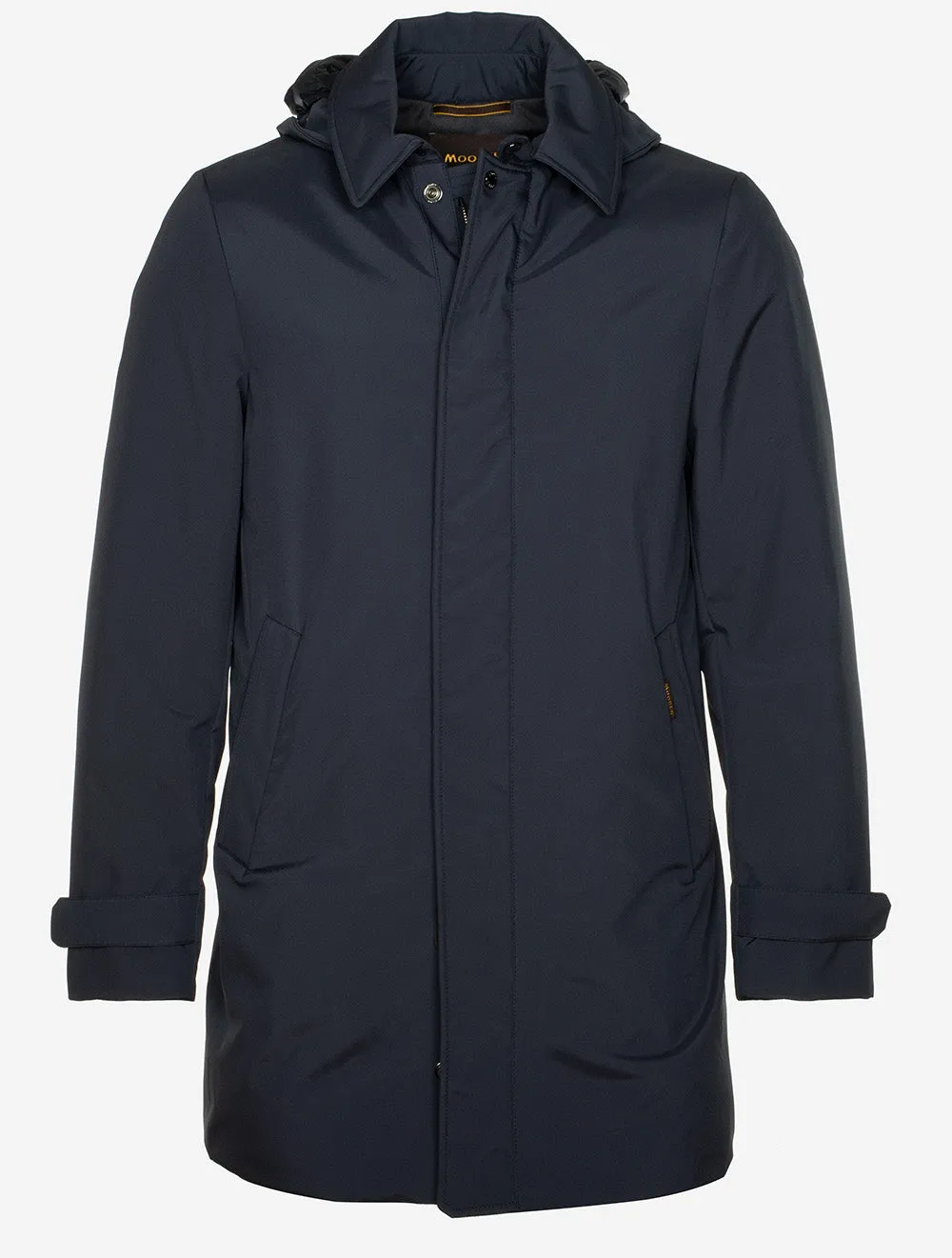 Hooded Down Coat Navy