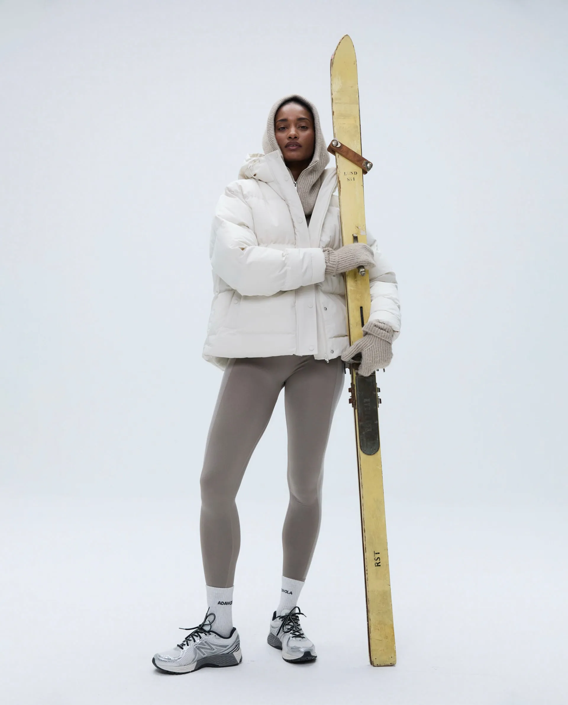 Hooded Puffer Jacket - Marshmallow White