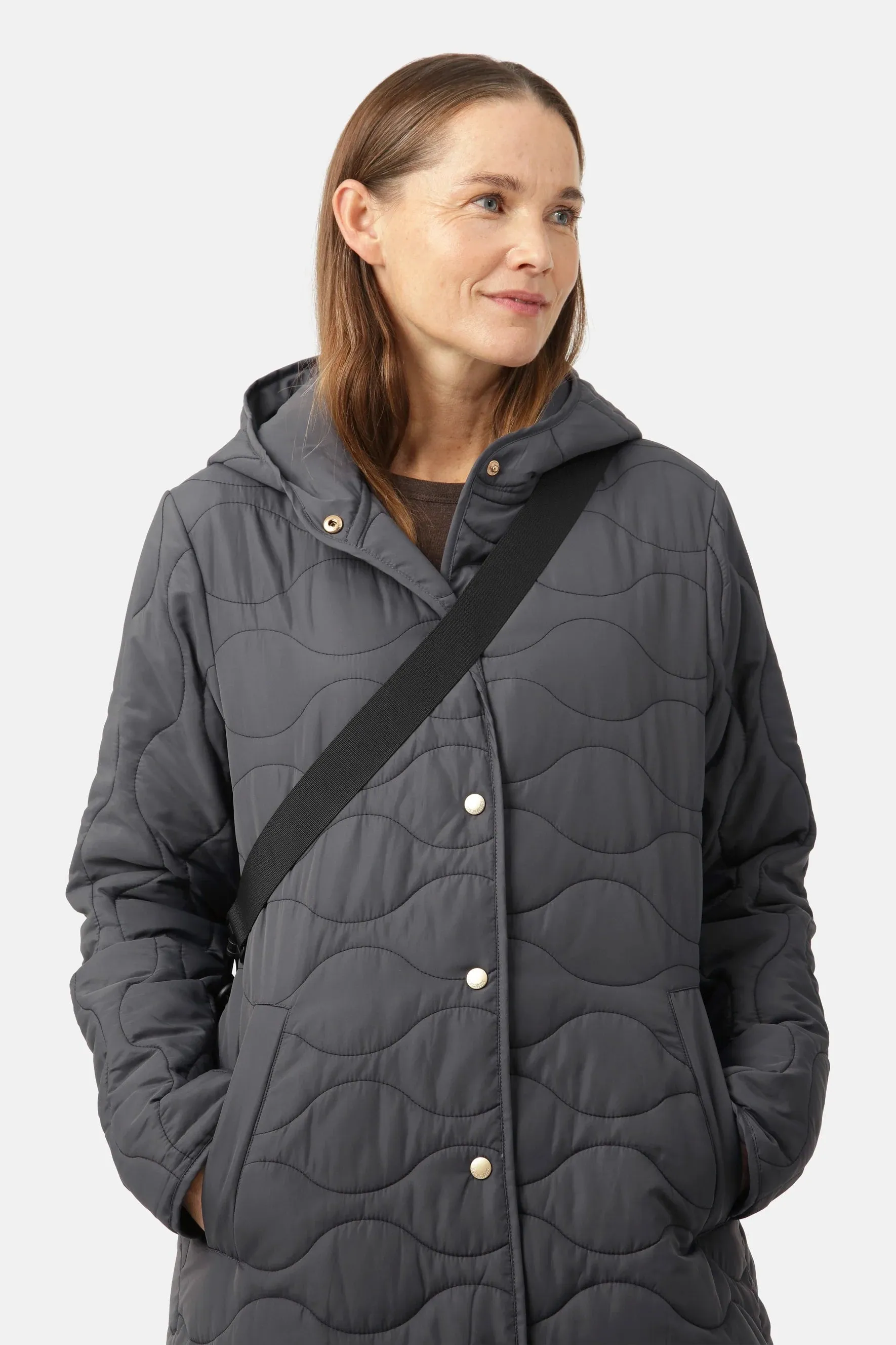 Ilse Jacobsen Quilted 05 Coat Asphalt