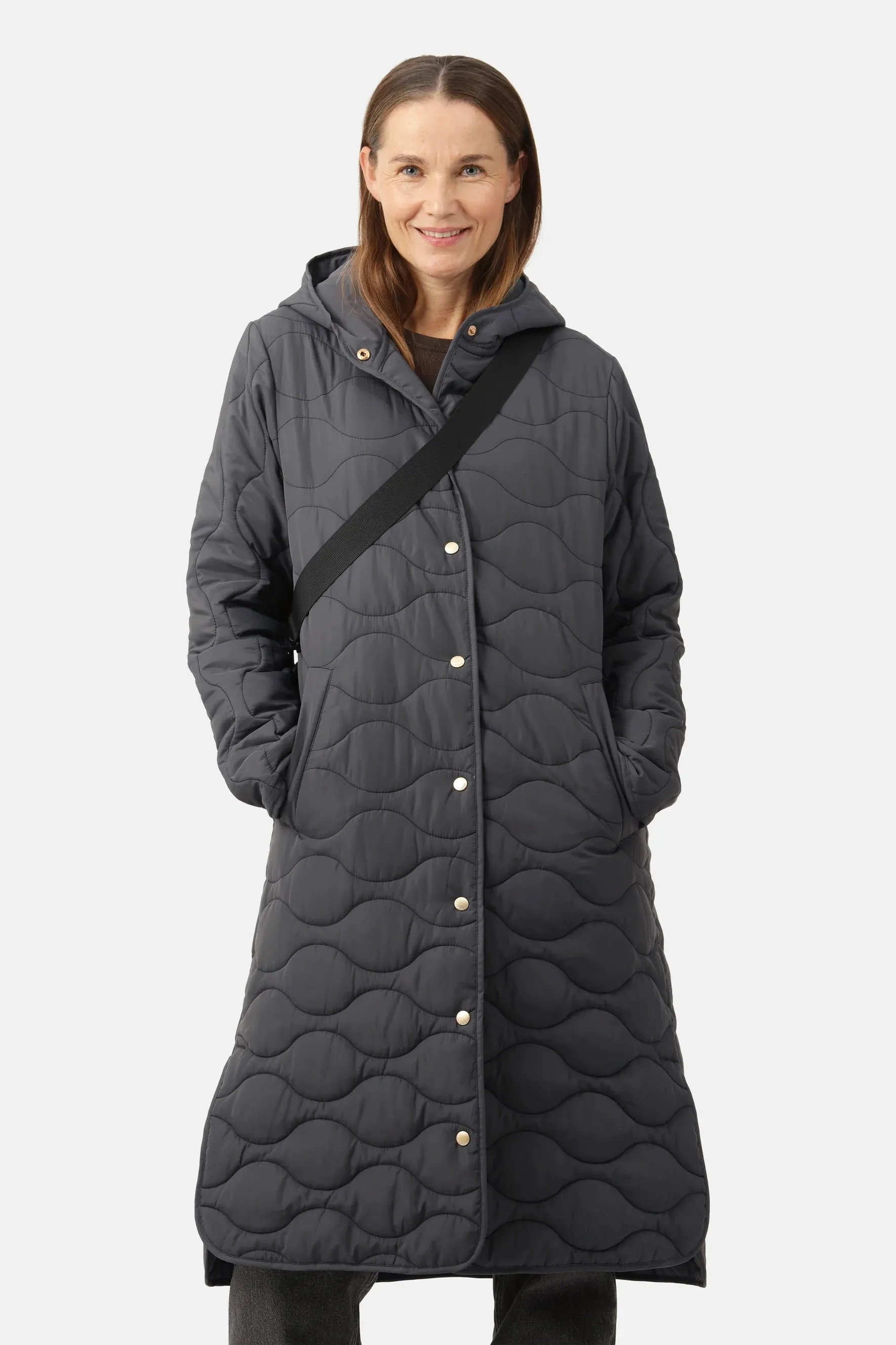 Ilse Jacobsen Quilted 05 Coat Asphalt