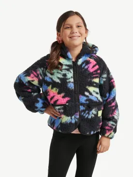 Justice Girls Full Zip Faux Sherpa Jacket with Hood, Sizes XS-XLP