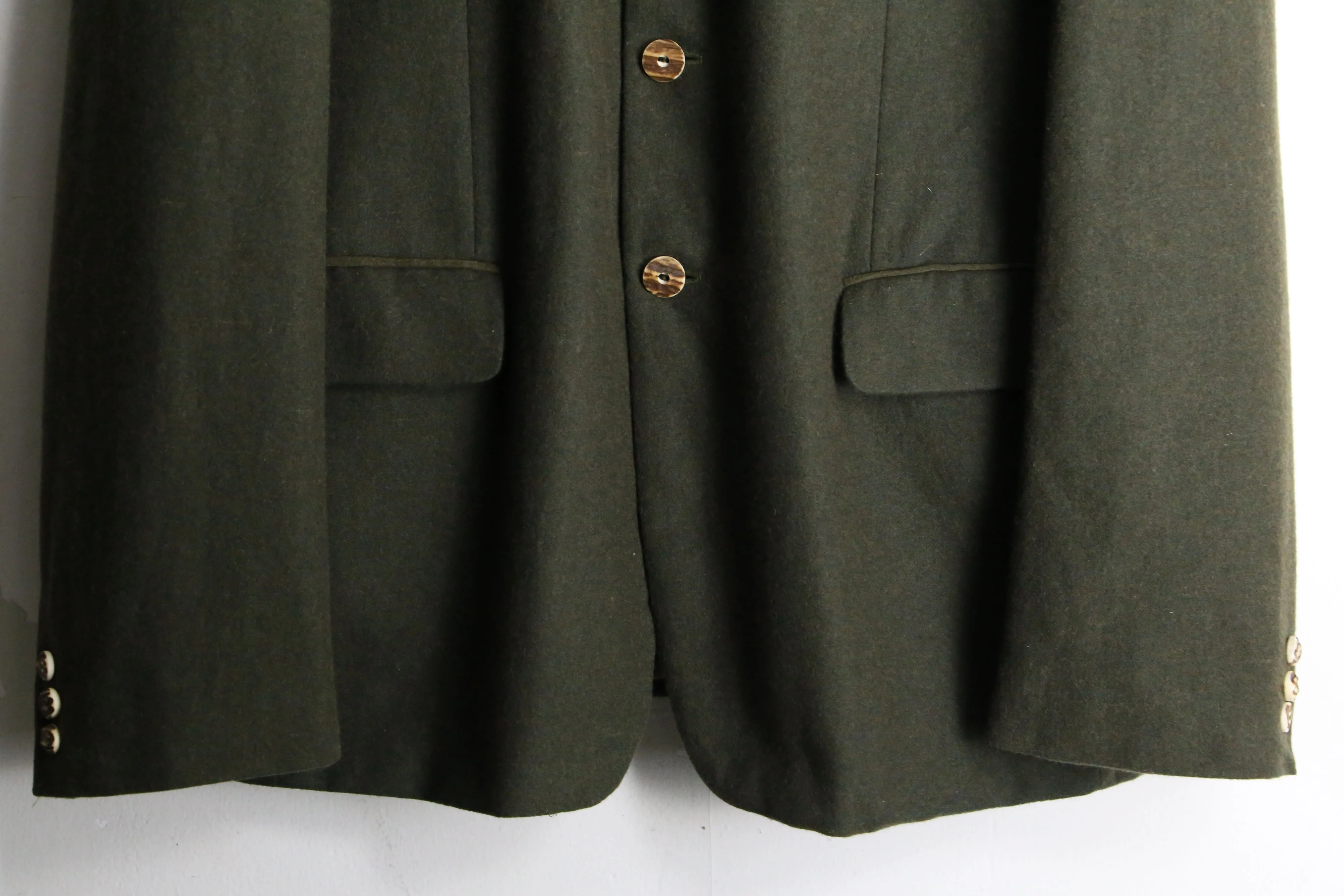 khaki color wool tailored jacket