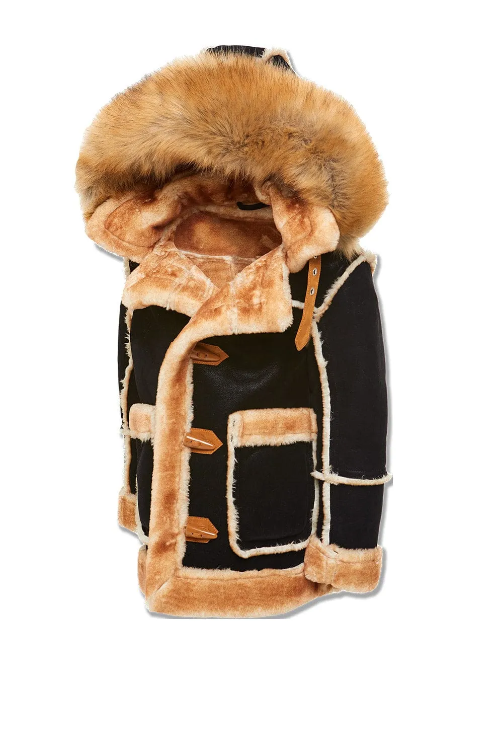 Kids Denali Shearling Jacket (Black Coffee)