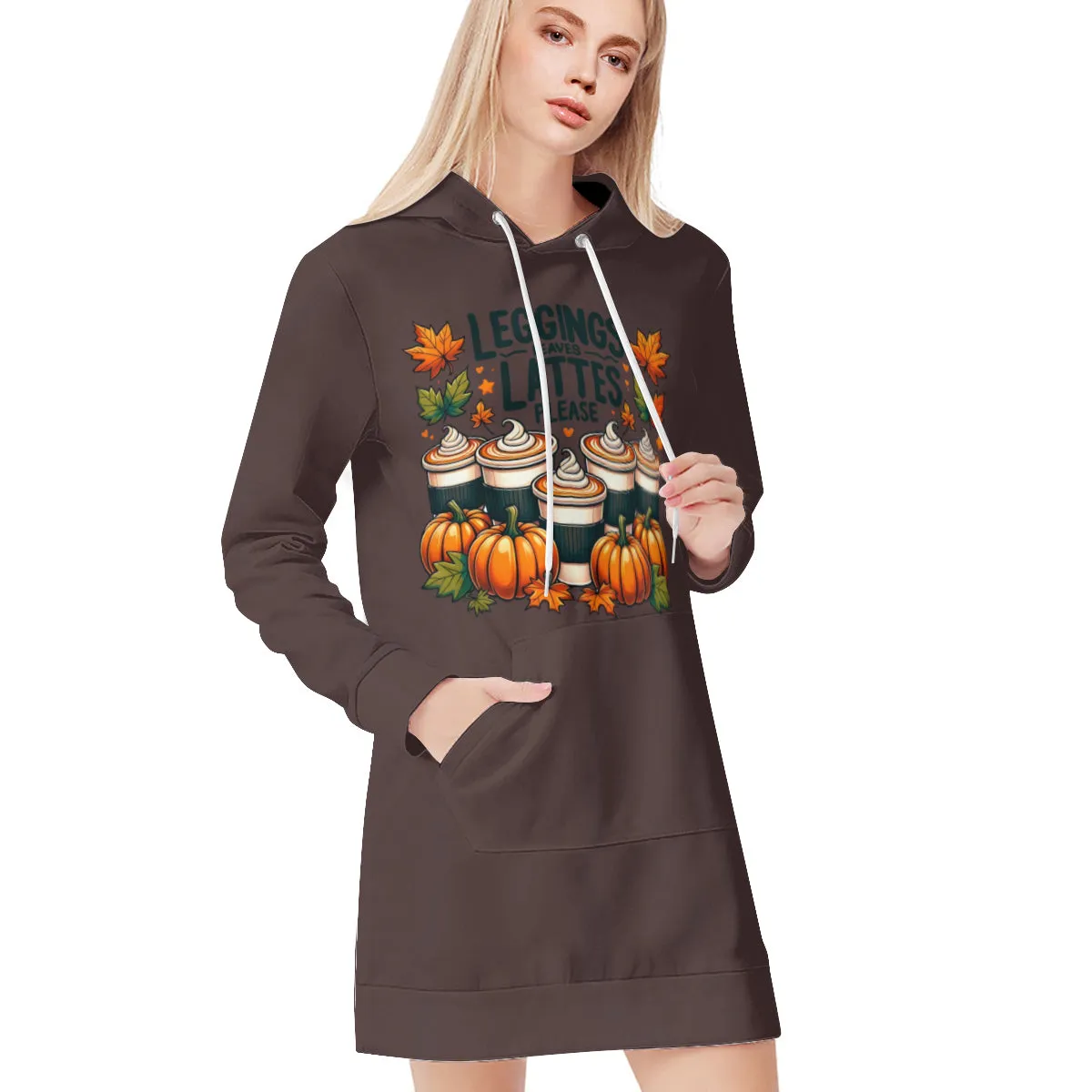 Leggins & Lattes Please Hoodie Dress