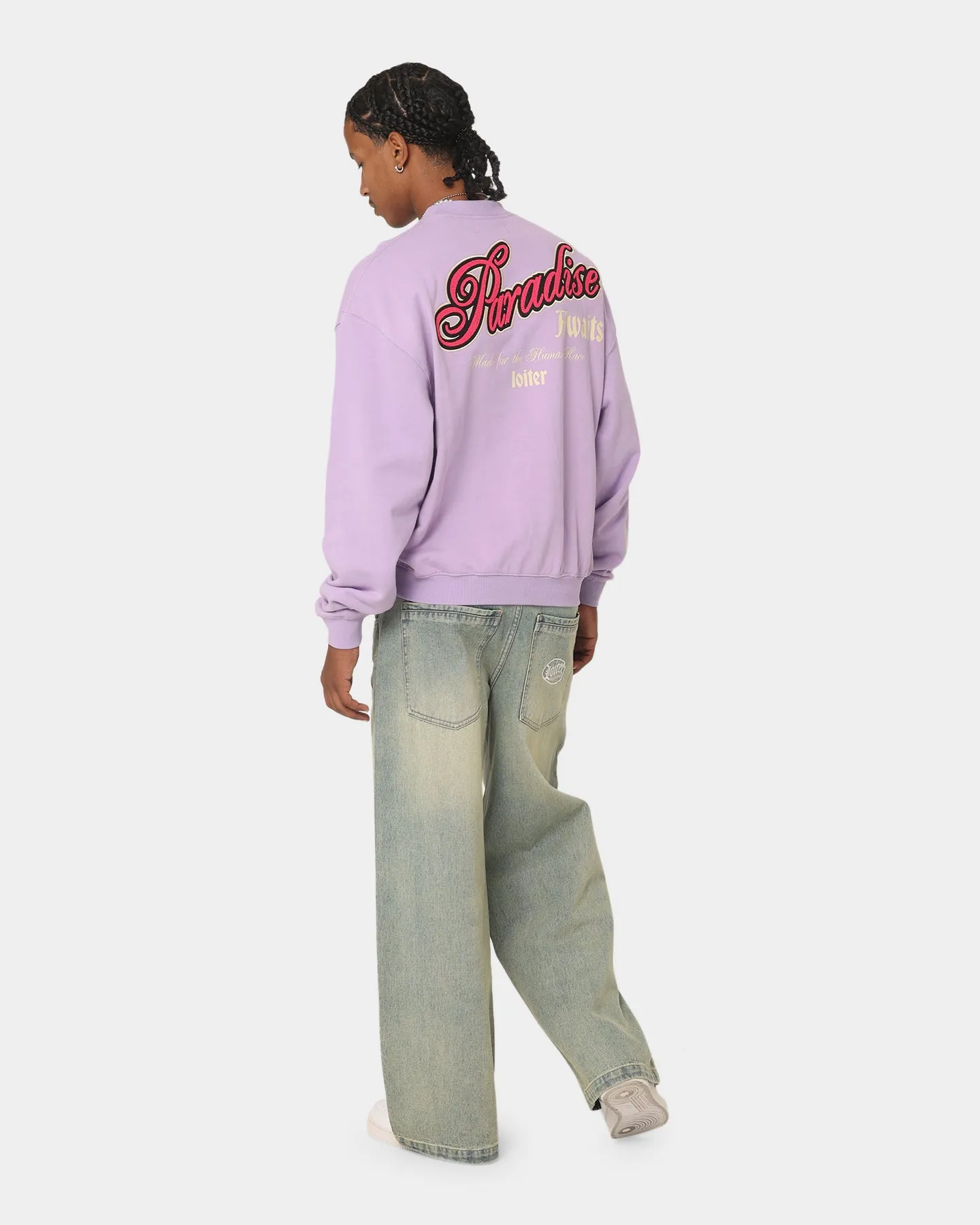 Loiter Paradise Crewneck Lilac