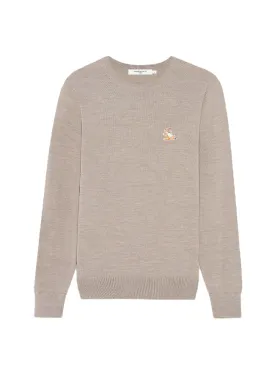 Maison Kitsune Chillax Fox Patch Classic R-Neck Jumper