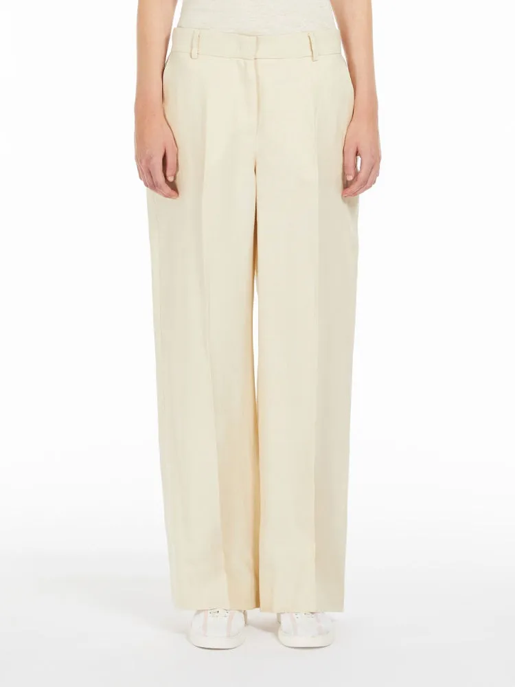 MALIZIA WIDE LEG LINEN TROUSER