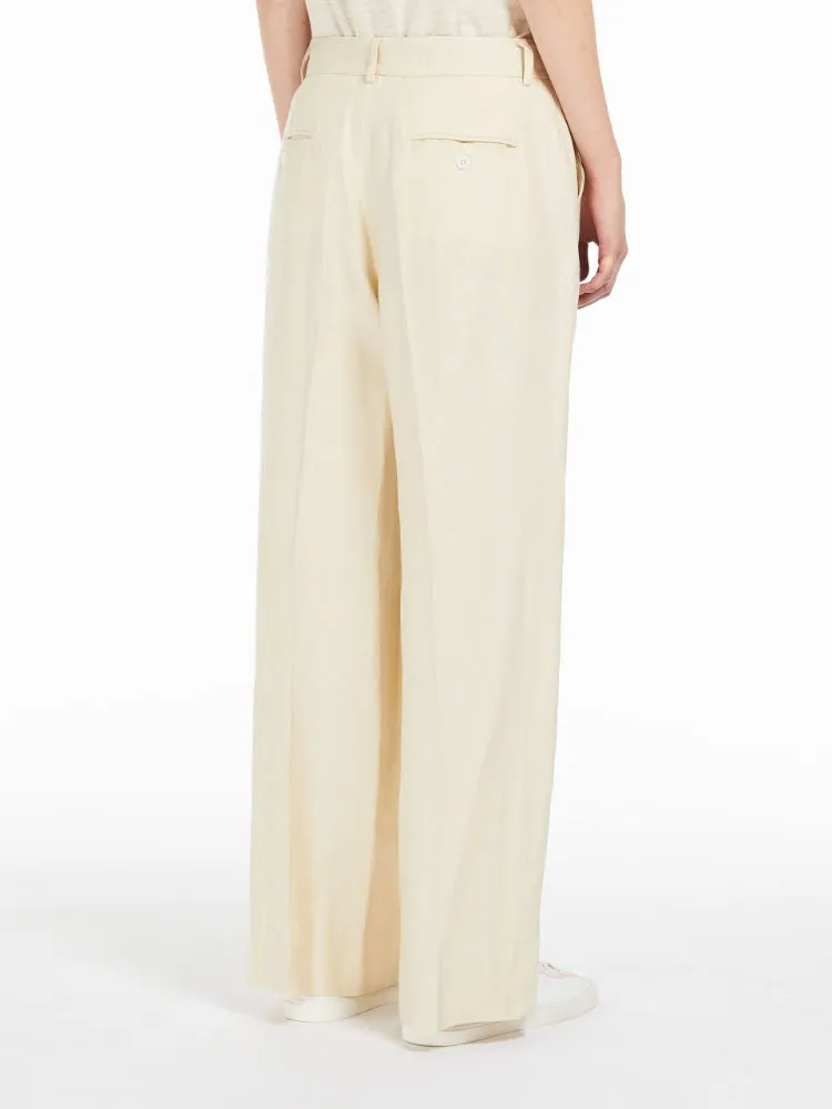 MALIZIA WIDE LEG LINEN TROUSER