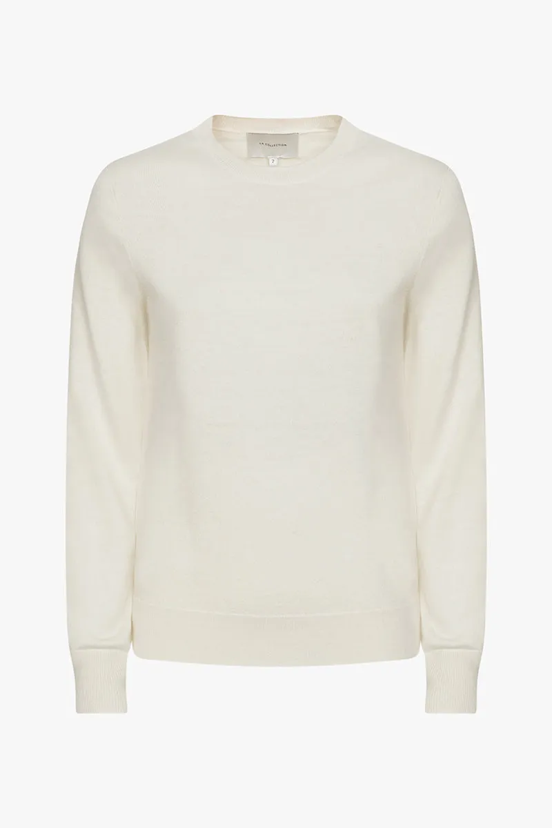 Maya knitted top | Off white - Ultrafine merino-silk-cashmere mix