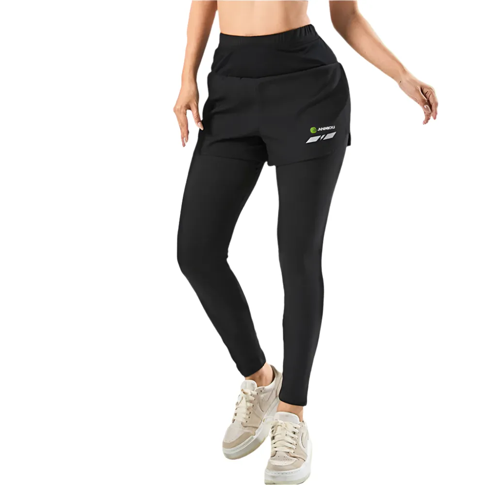 Men and Women's Faux Two-piece Marathon Sports Pants