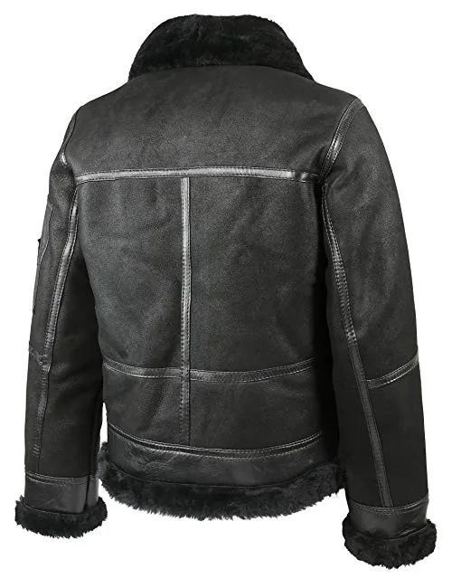 Mens Aviator B16 Sheepskin Shearling Jacket