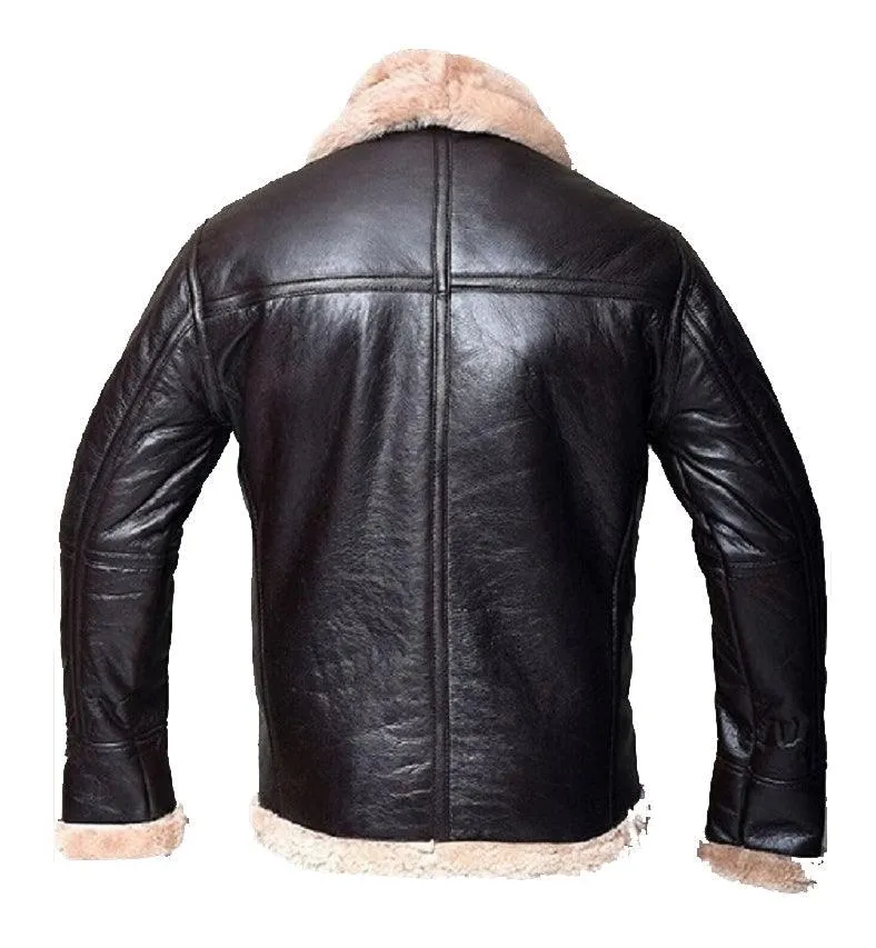 Men's B3 Shearling Aviator Bomber Sheepskin Jacket