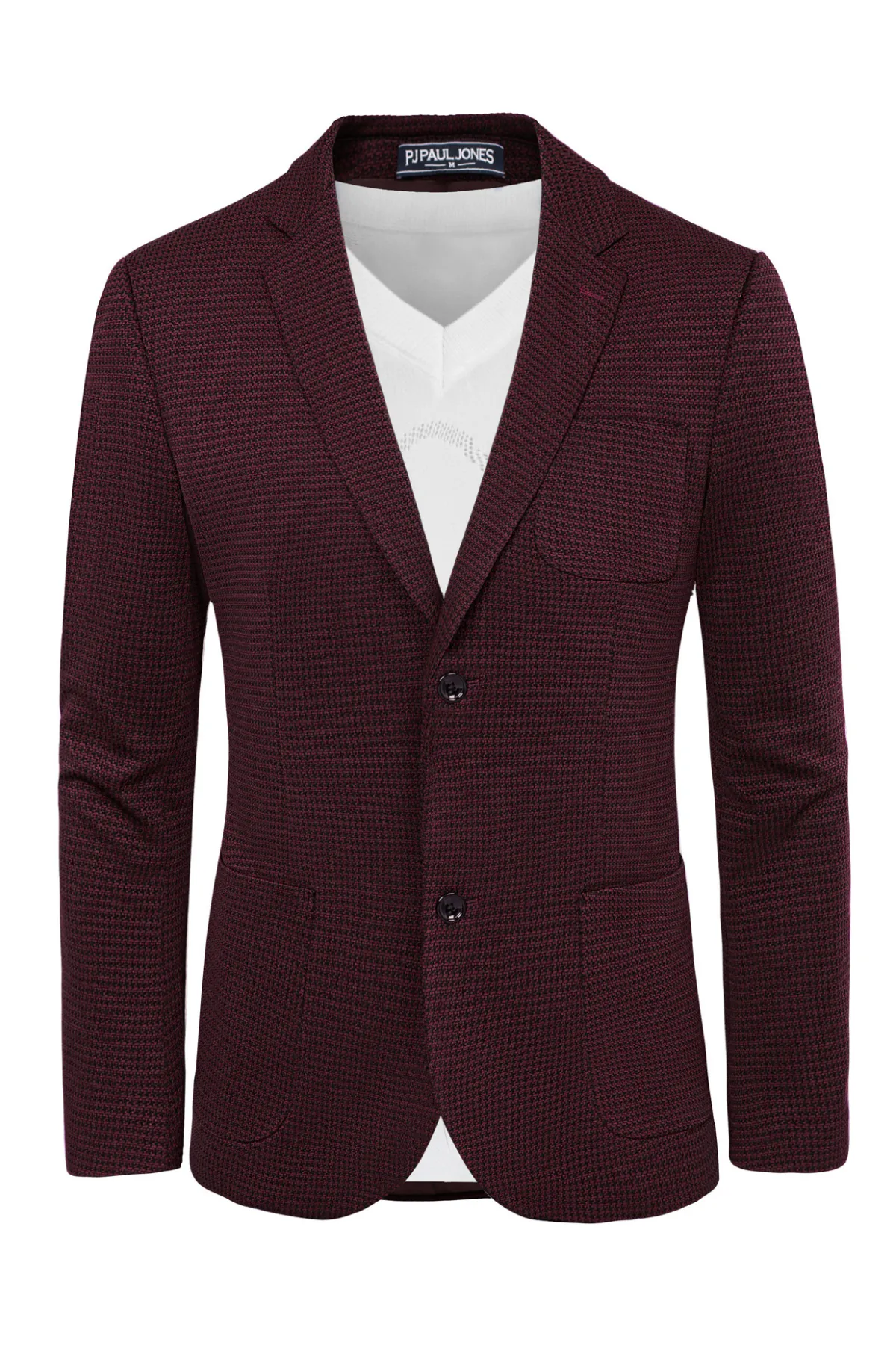 Mens Casual Knit Blazers Two Buttons Lightweight Business Blazer Coat