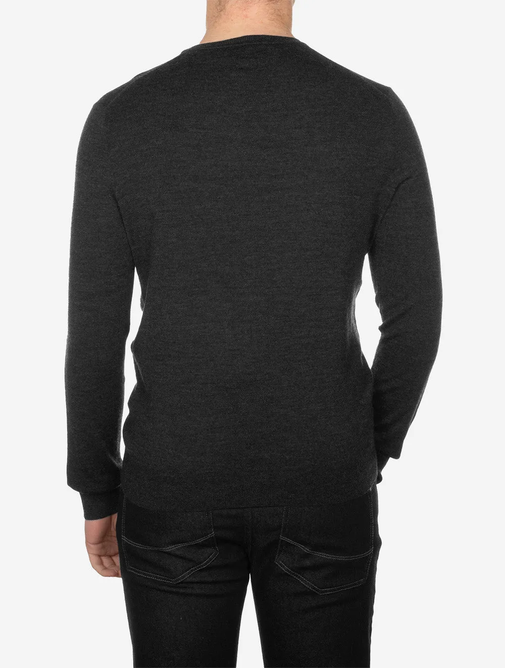 Merino Crew Neck Jumper Grey