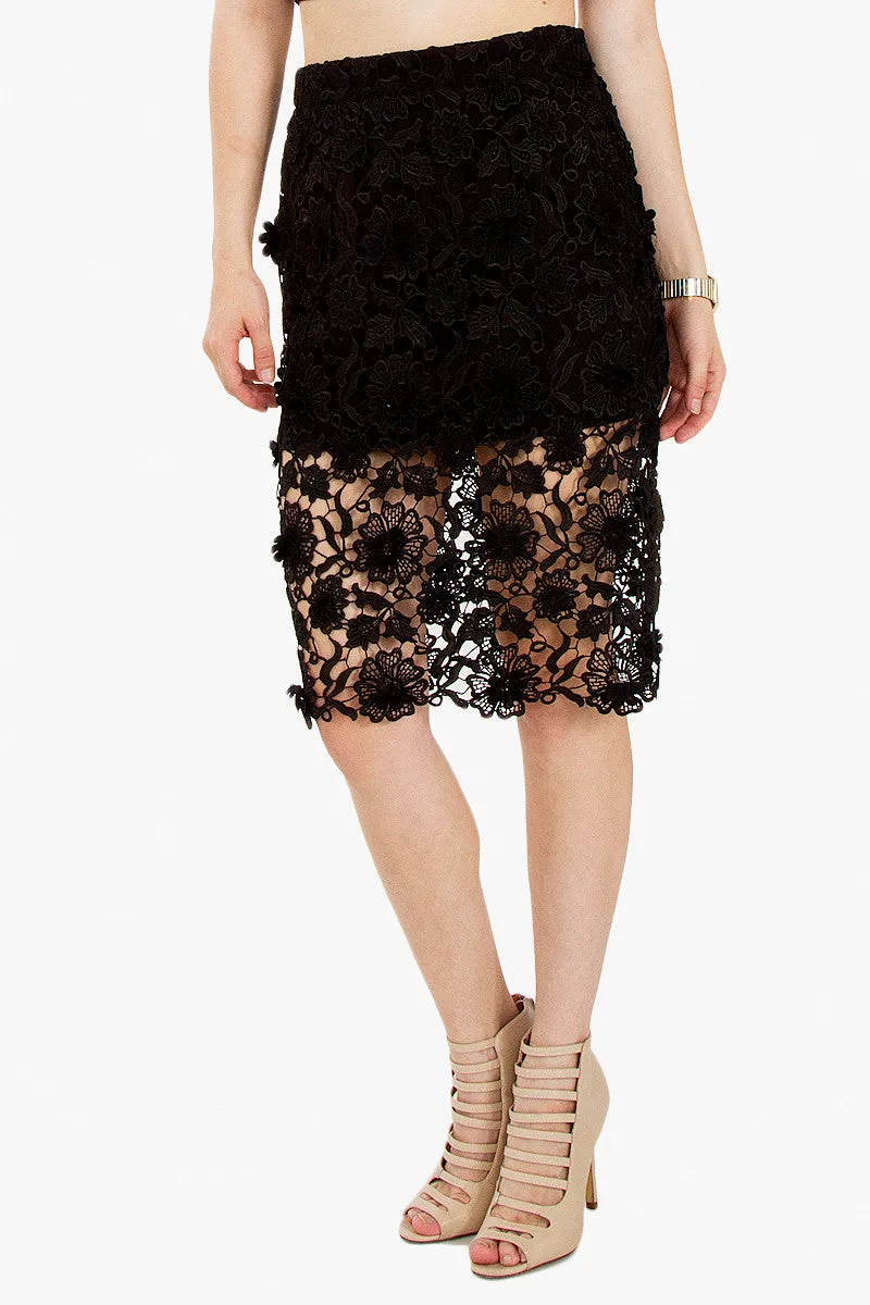 Midnight Blooms Skirt