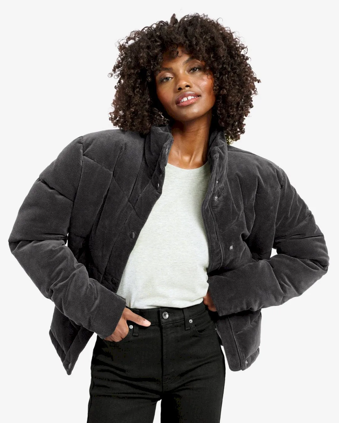 Milla Cord Puffer Jacket