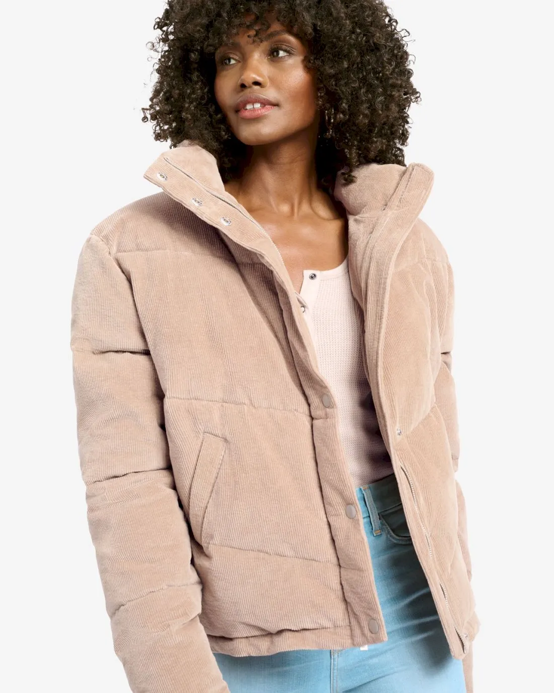 Milla Cord Puffer Jacket