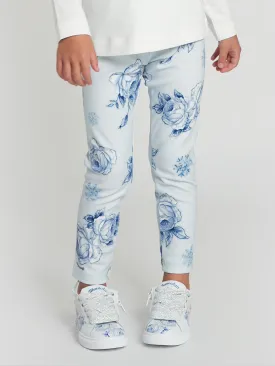 Monnalisa Girls Frozen Milano Leggings in White