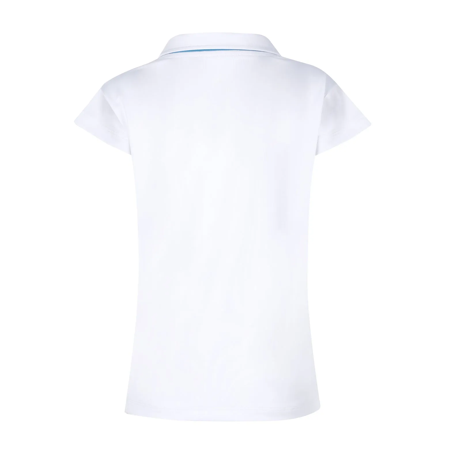 #Moroccan Morning White Polo Top