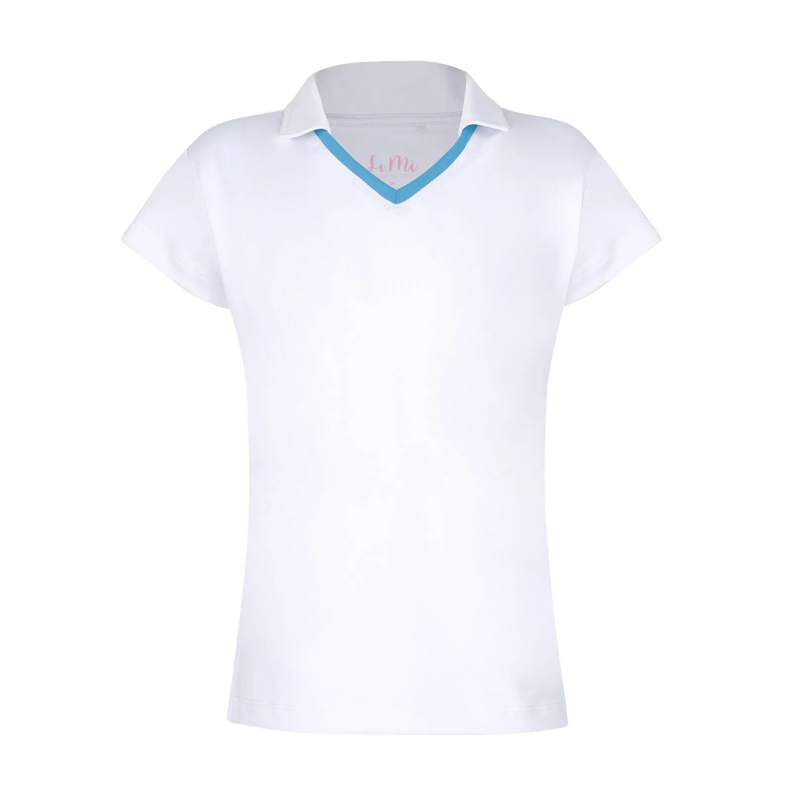 #Moroccan Morning White Polo Top