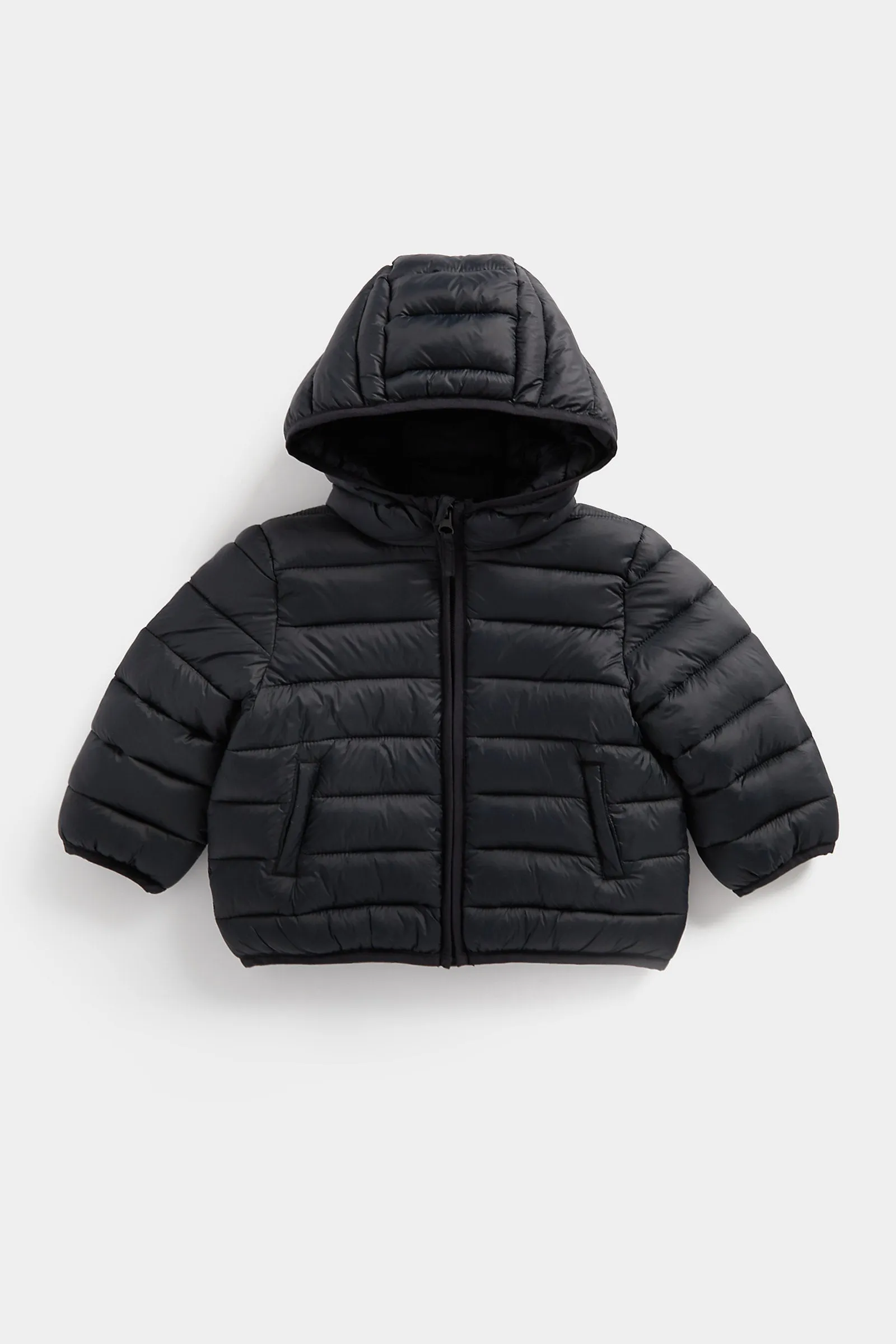 Mothercare Black Pack-Away Quilted Jacket