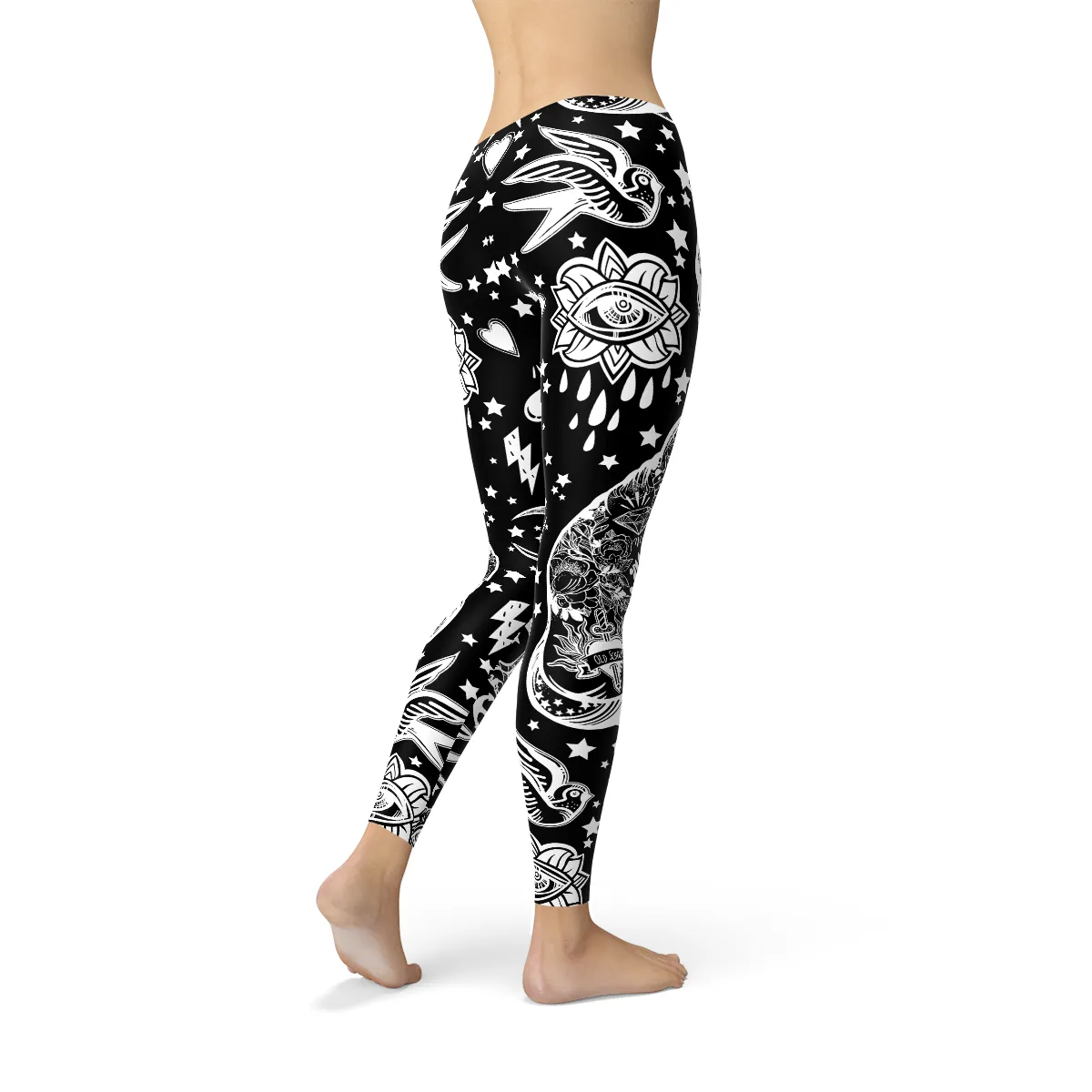 Mystical Cat Women's Active Performance Leggings