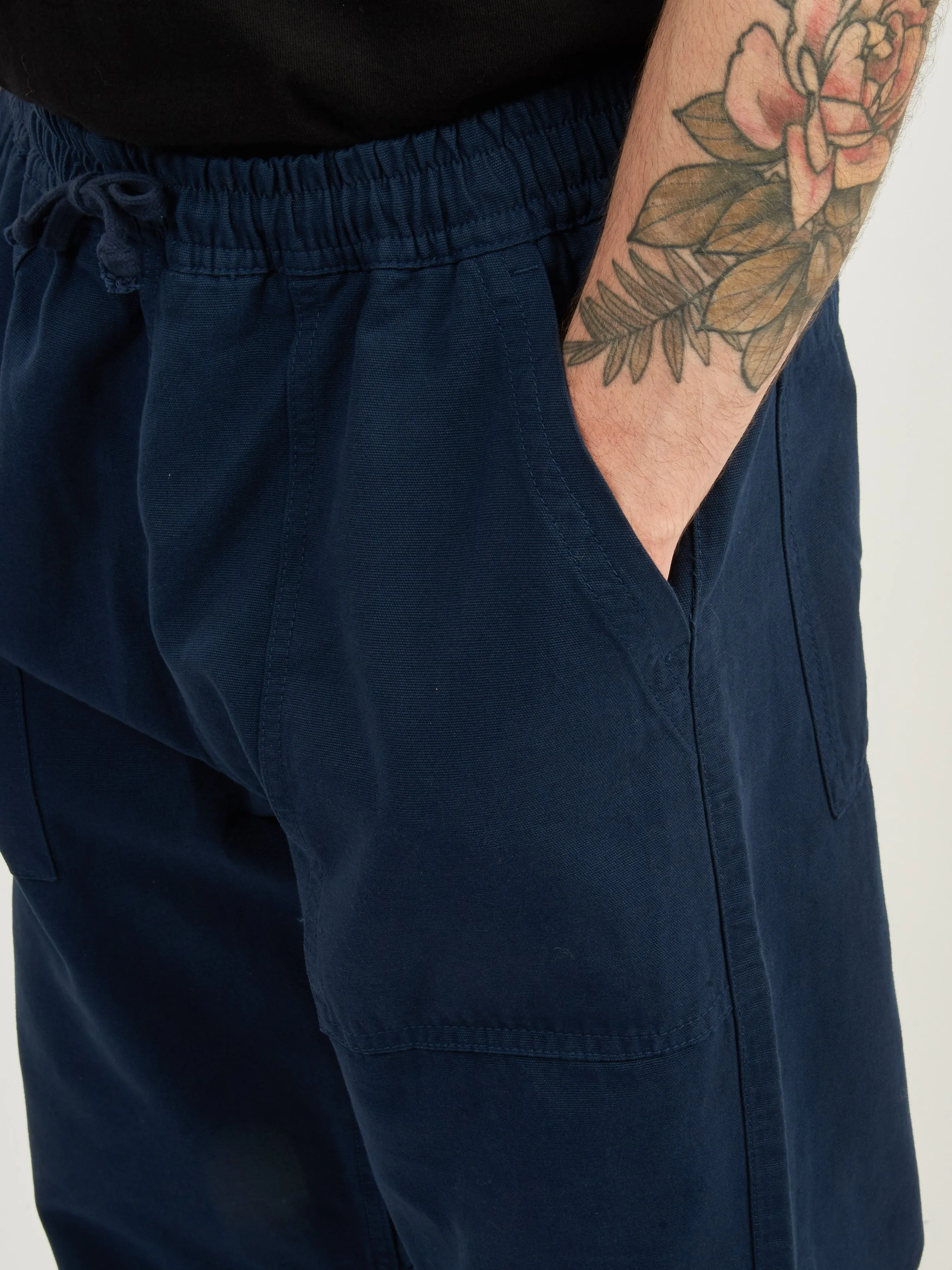 Navy Canvas Chef Pant