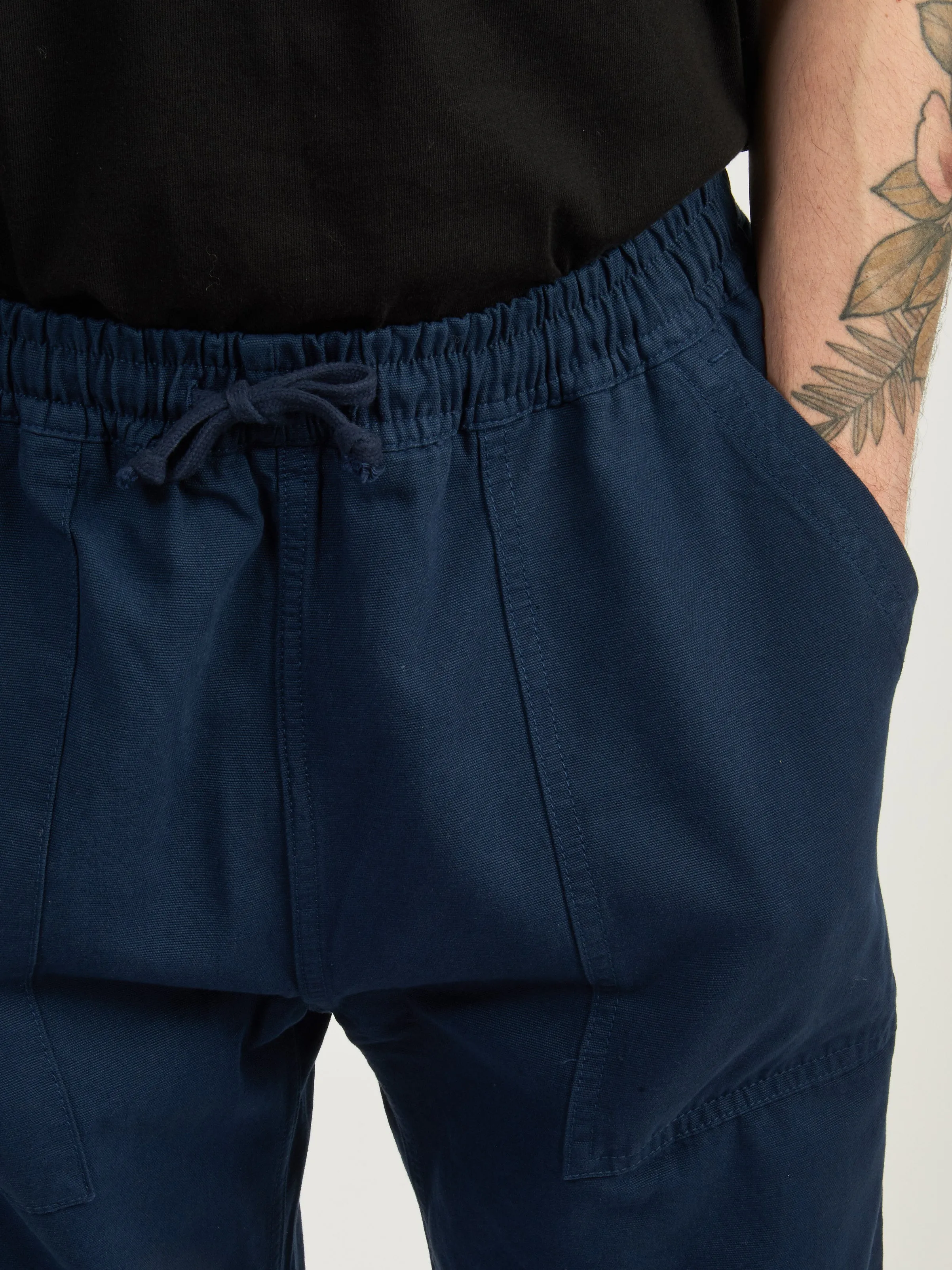 Navy Canvas Chef Pant