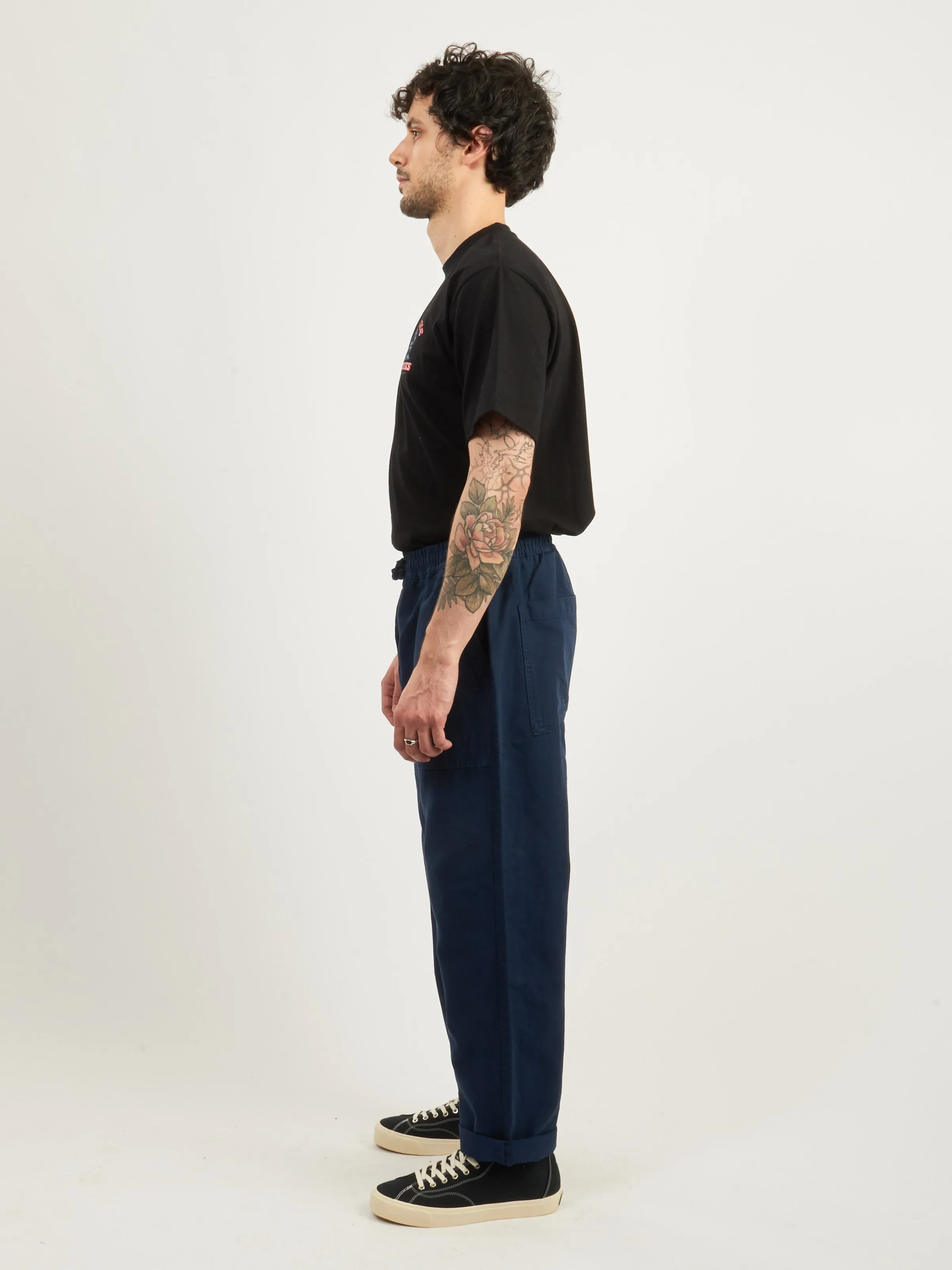 Navy Canvas Chef Pant