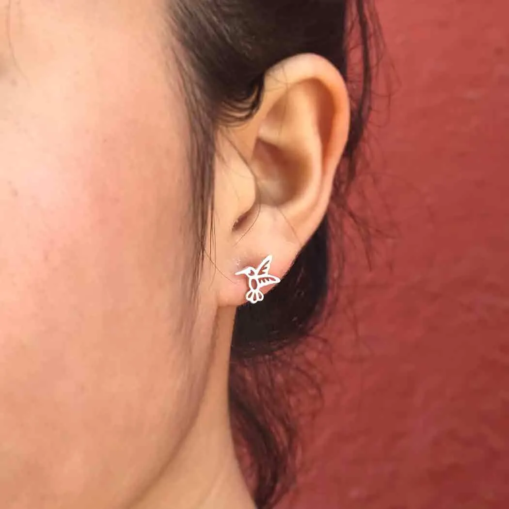 Nina Designs Earrings: Hummingbird Post