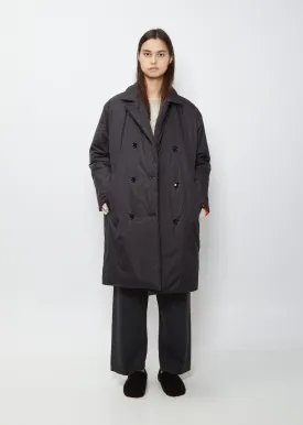 Nylon Double Breasted Coat