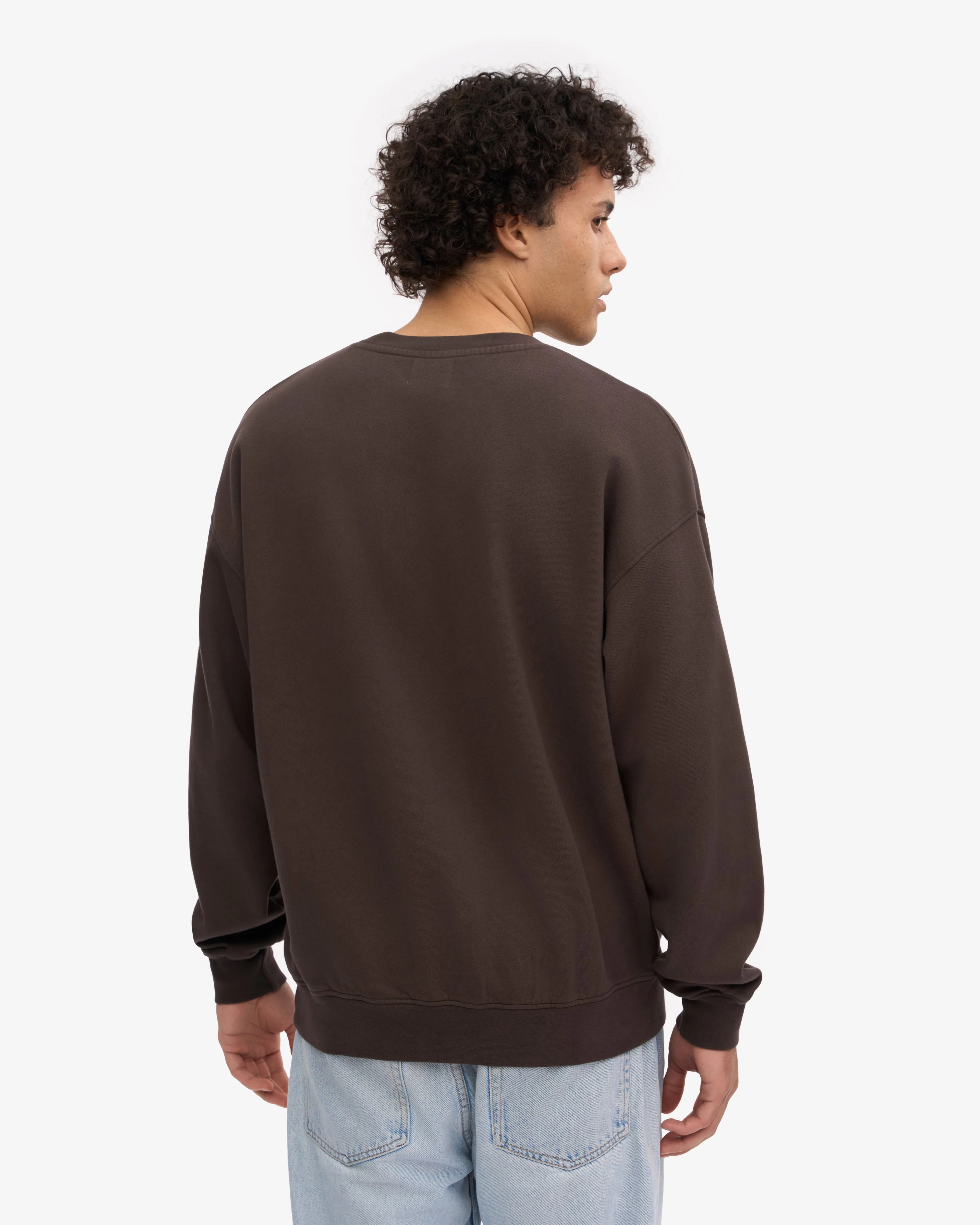 Organic Oversized Crew - Coffee Brown