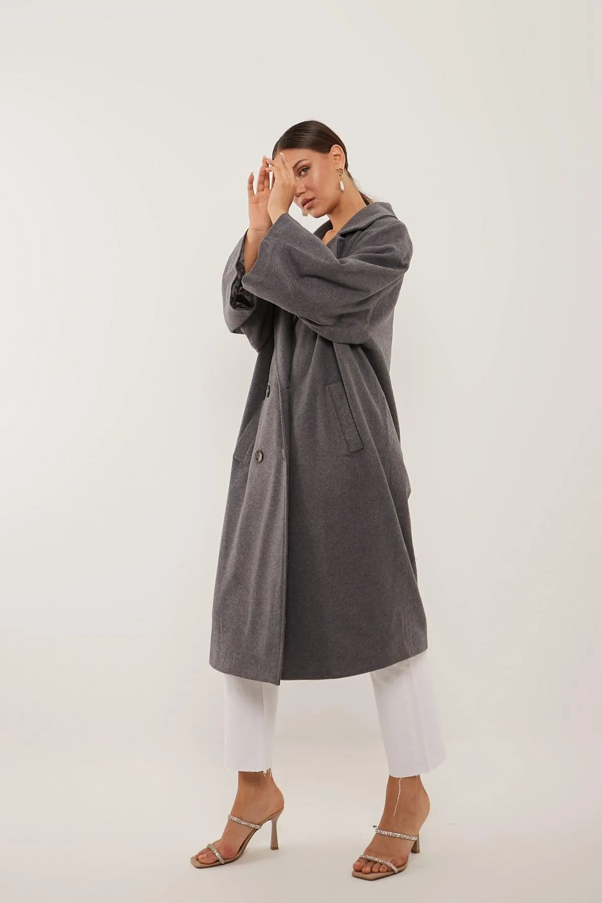 Oversized Cozy Coat - Gray