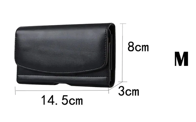 Phone Holster With Belt Clip On Leather Pouch Waist Bag iPhone Samsung