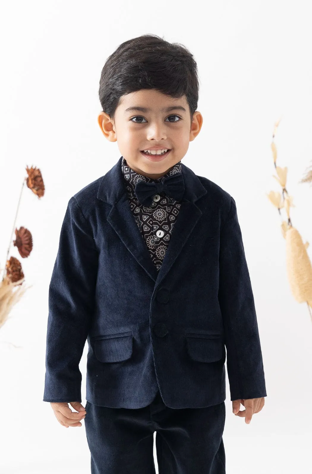 Pre-Order: Boy Santa's Little Star Blazer - Navy Blue