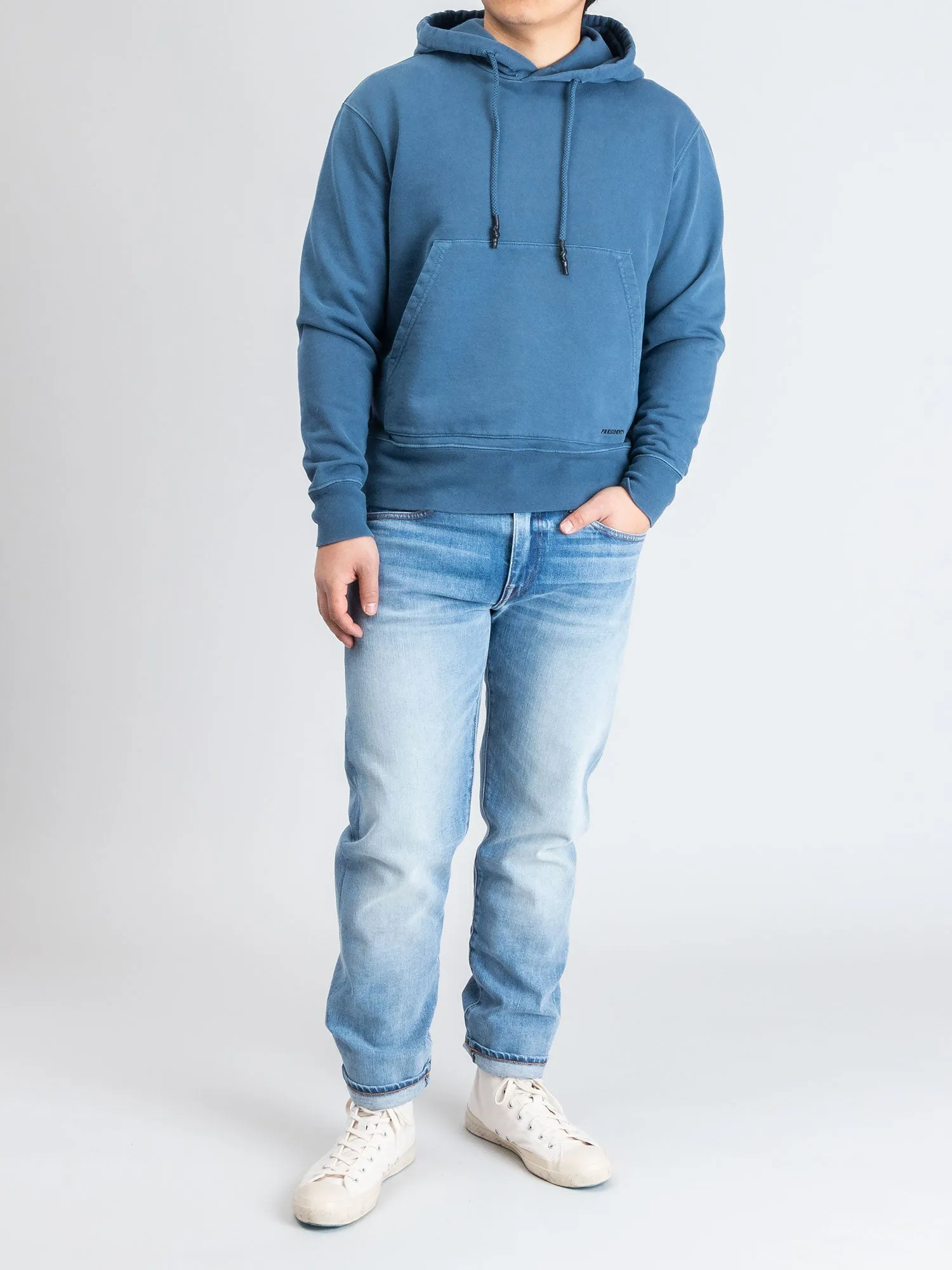 P's Pullover Hoodie in Washed Blue