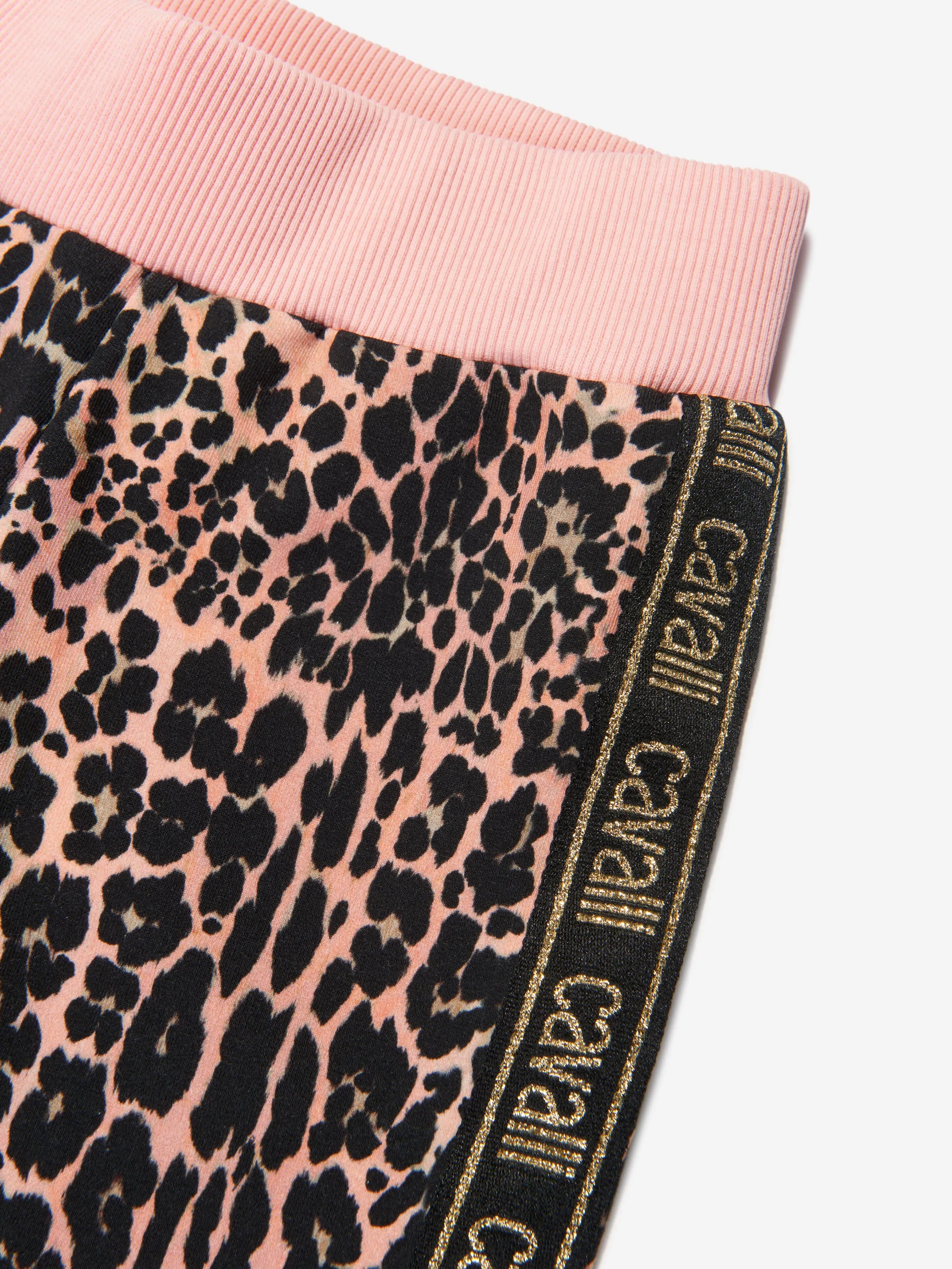 Roberto Cavalli Girls Cotton Leopard Print Leggings