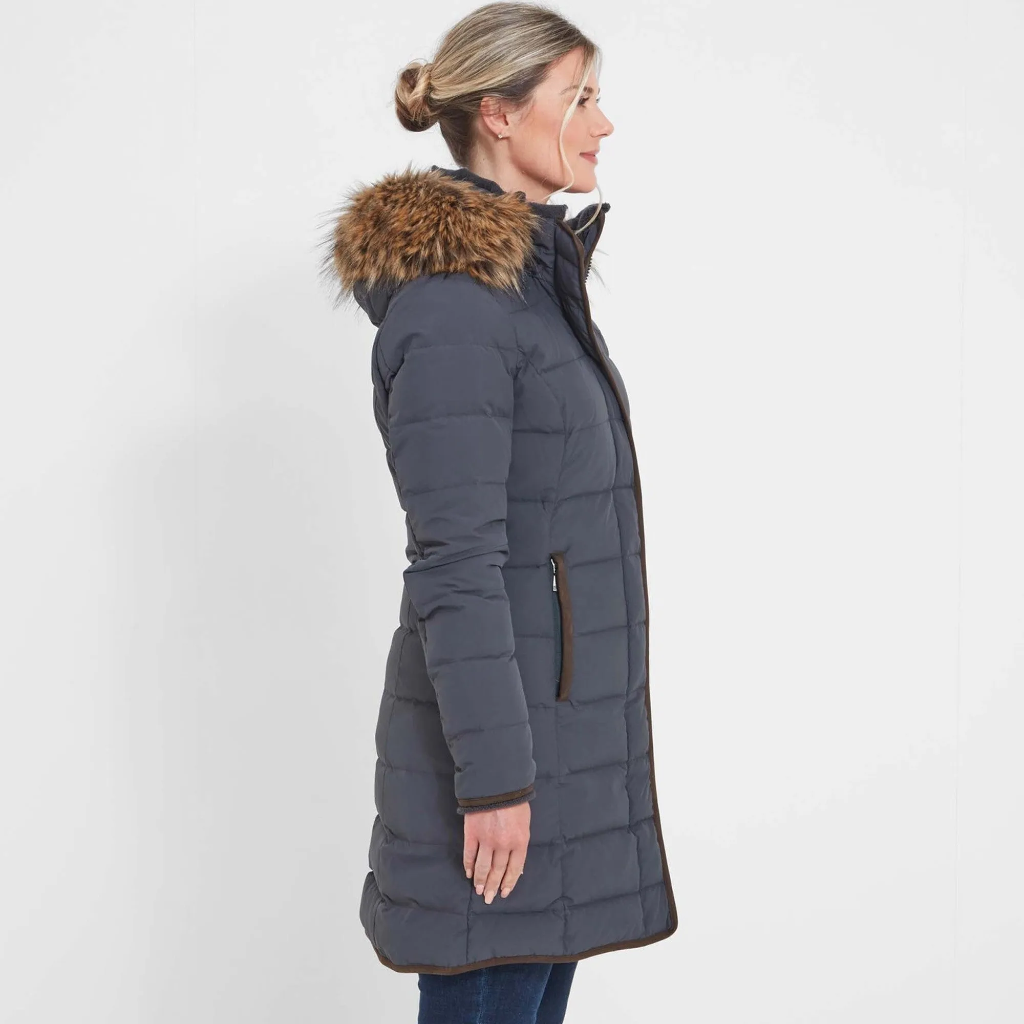 Schoffel Ladies Mayfair II Down Coat - Gunmetal