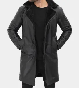 Shearling Lambskin Men's Leather Coat