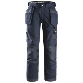 Snickers 3214 Craftsmen Holster Pocket Trousers, Canvas  Navy Blue