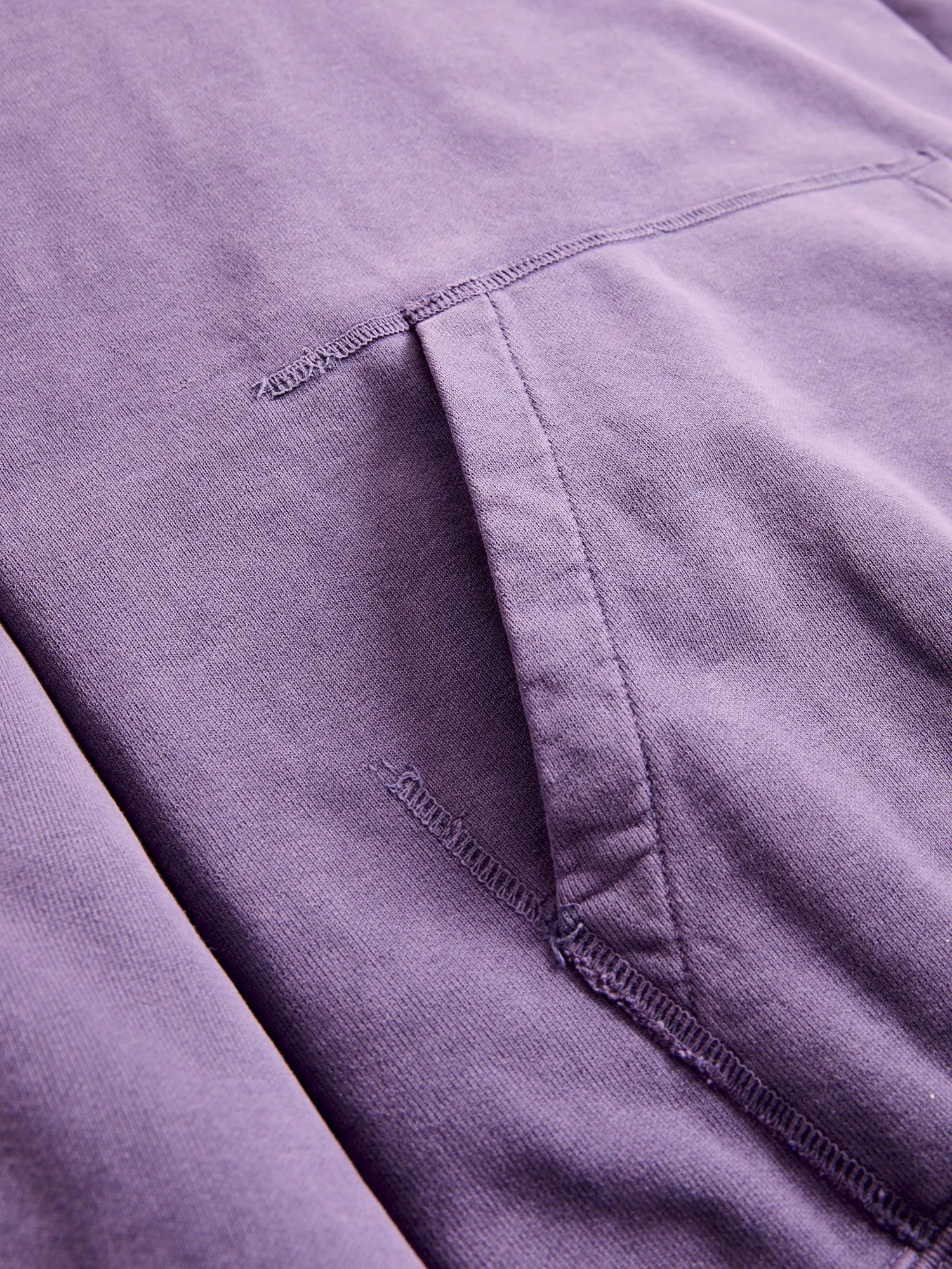 Special Finish Pullover Hoodie in Purple Navy