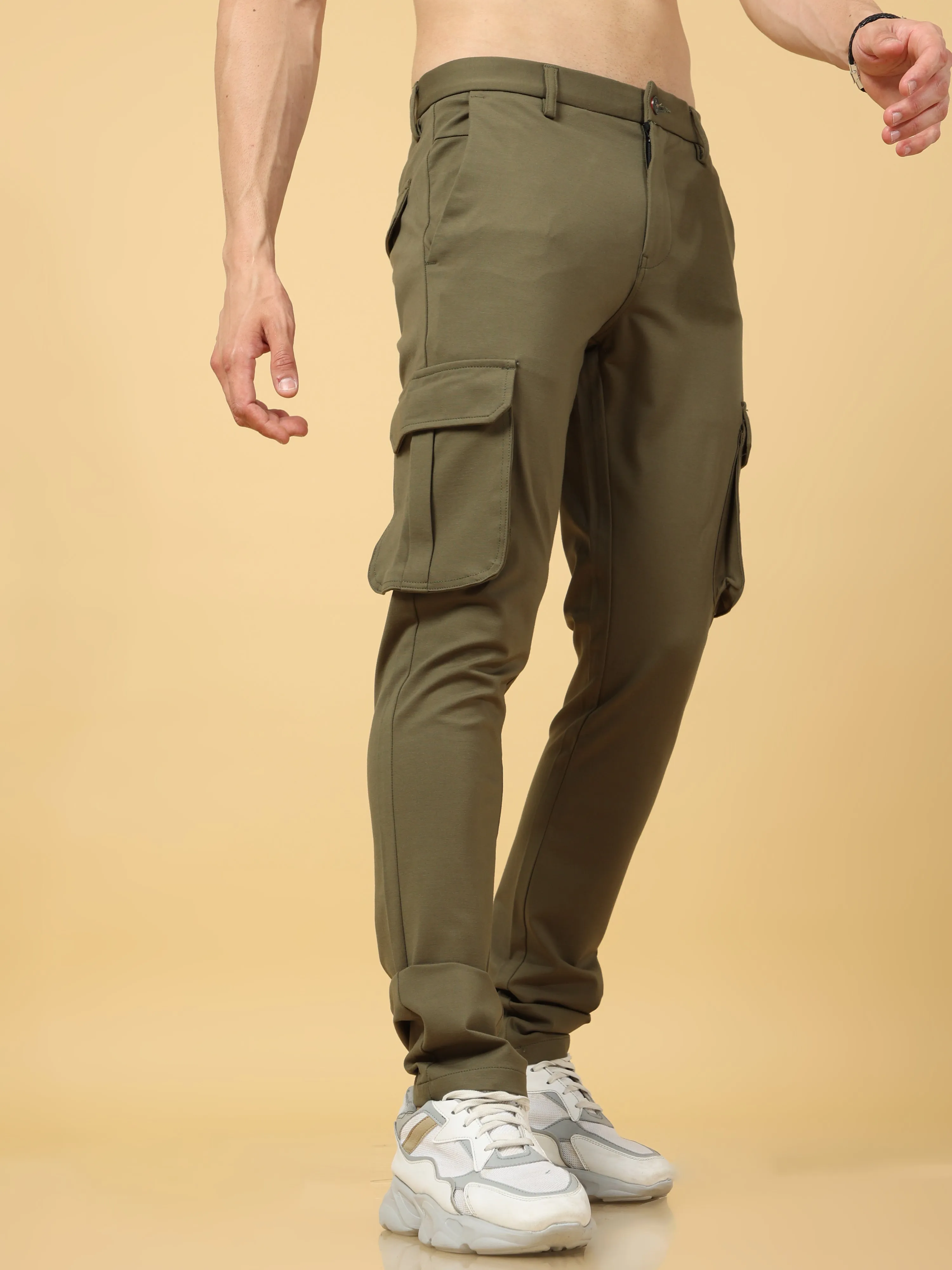 Super Stretch Olive Cargo