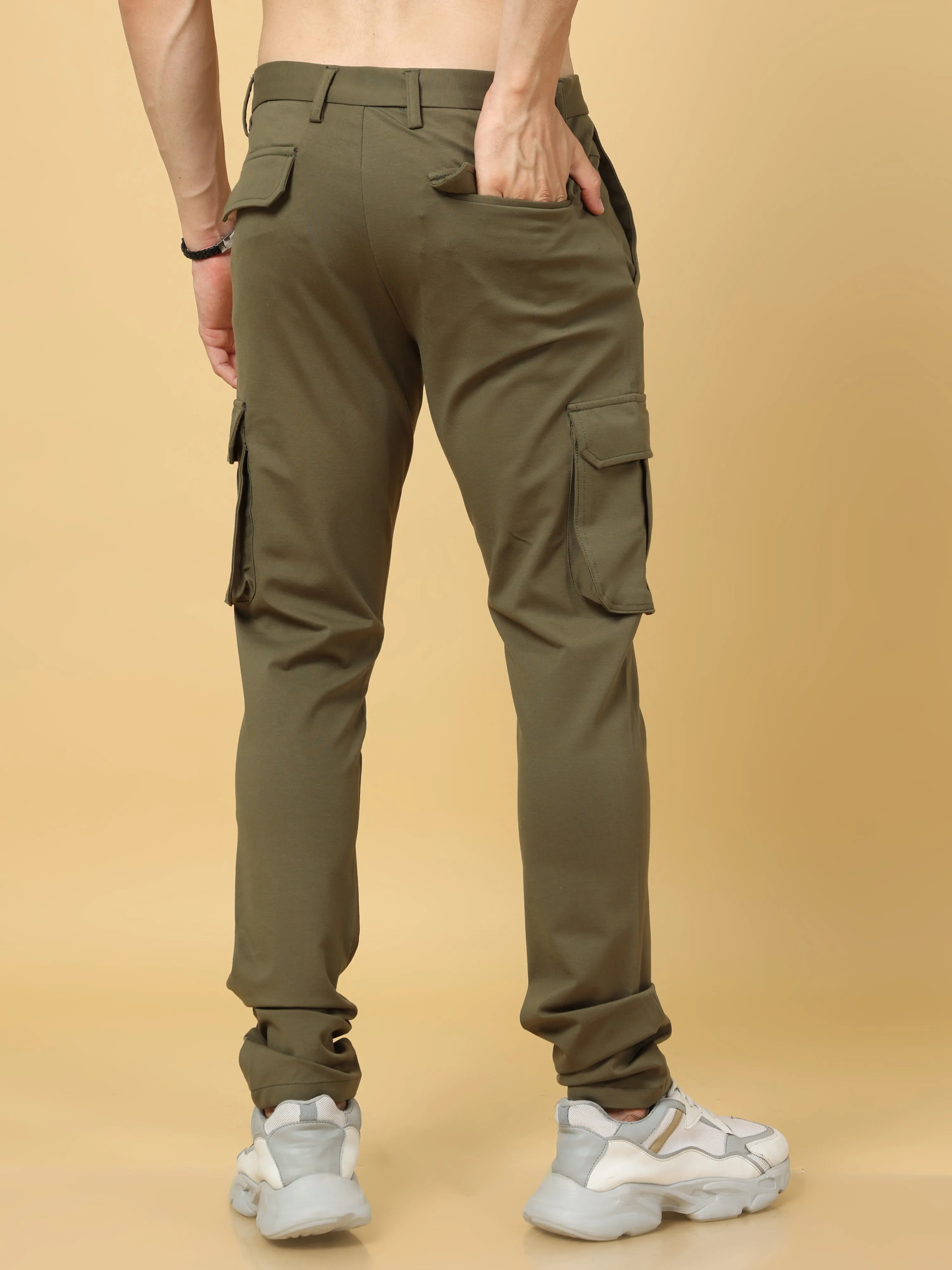 Super Stretch Olive Cargo