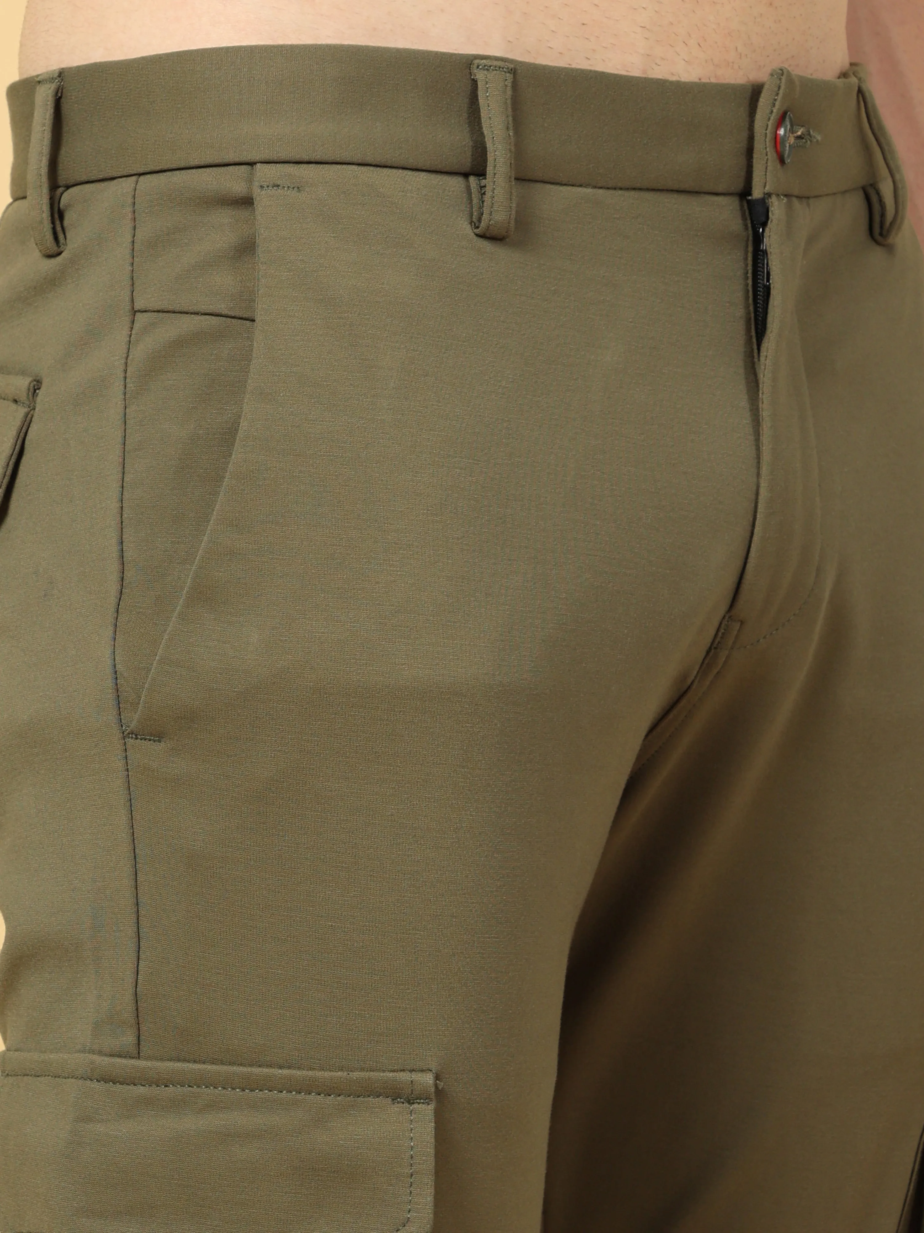 Super Stretch Olive Cargo