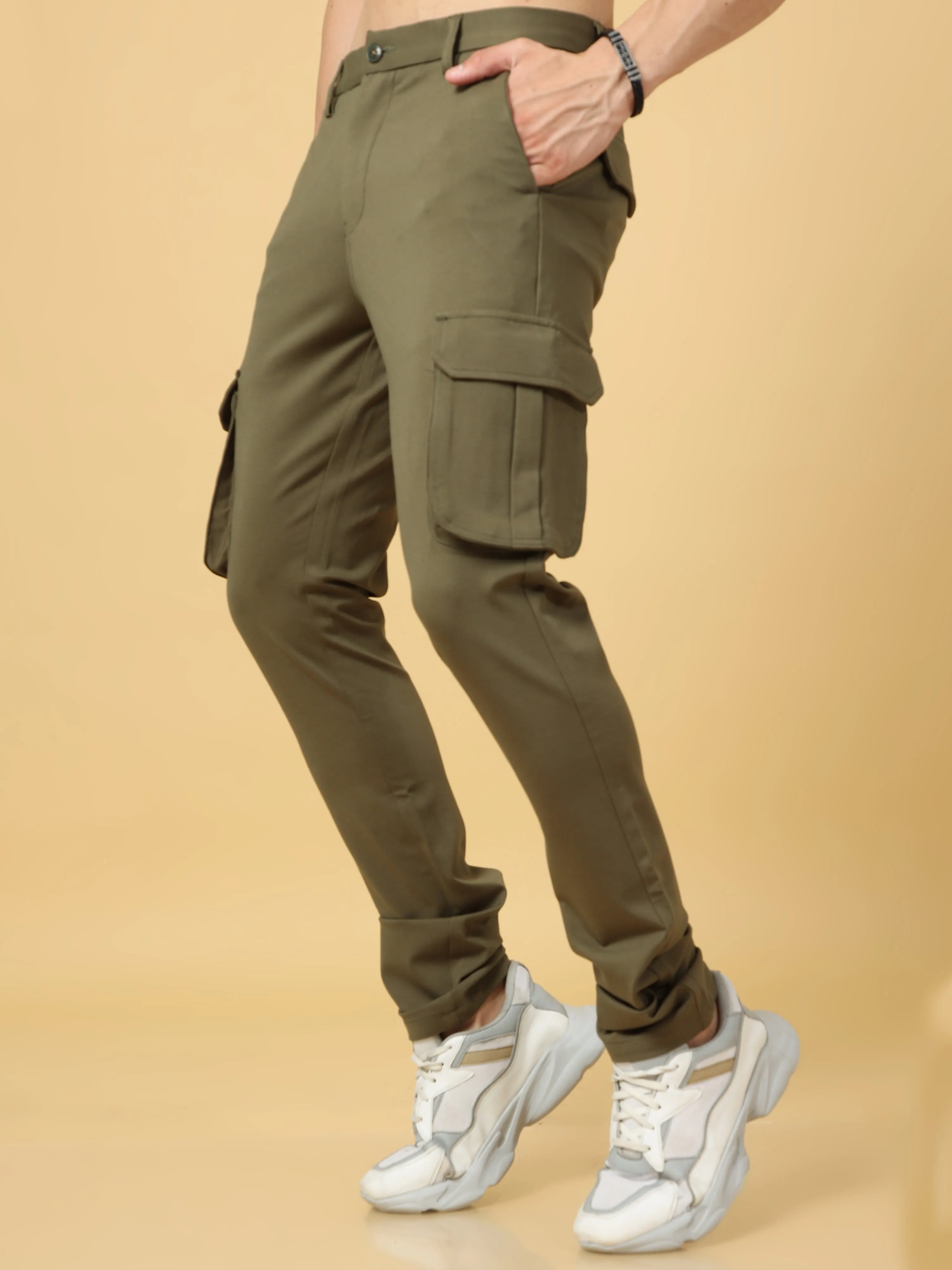 Super Stretch Olive Cargo